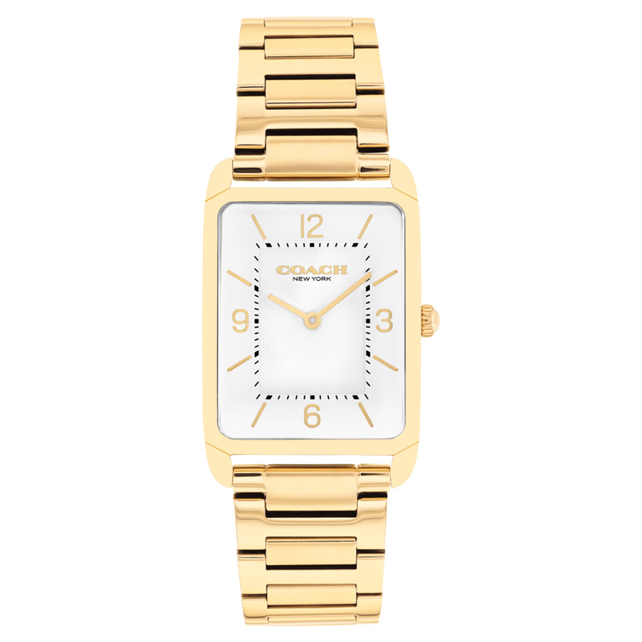 Coach Gold Steel Silver White Dial Unisex Watch - 14400048