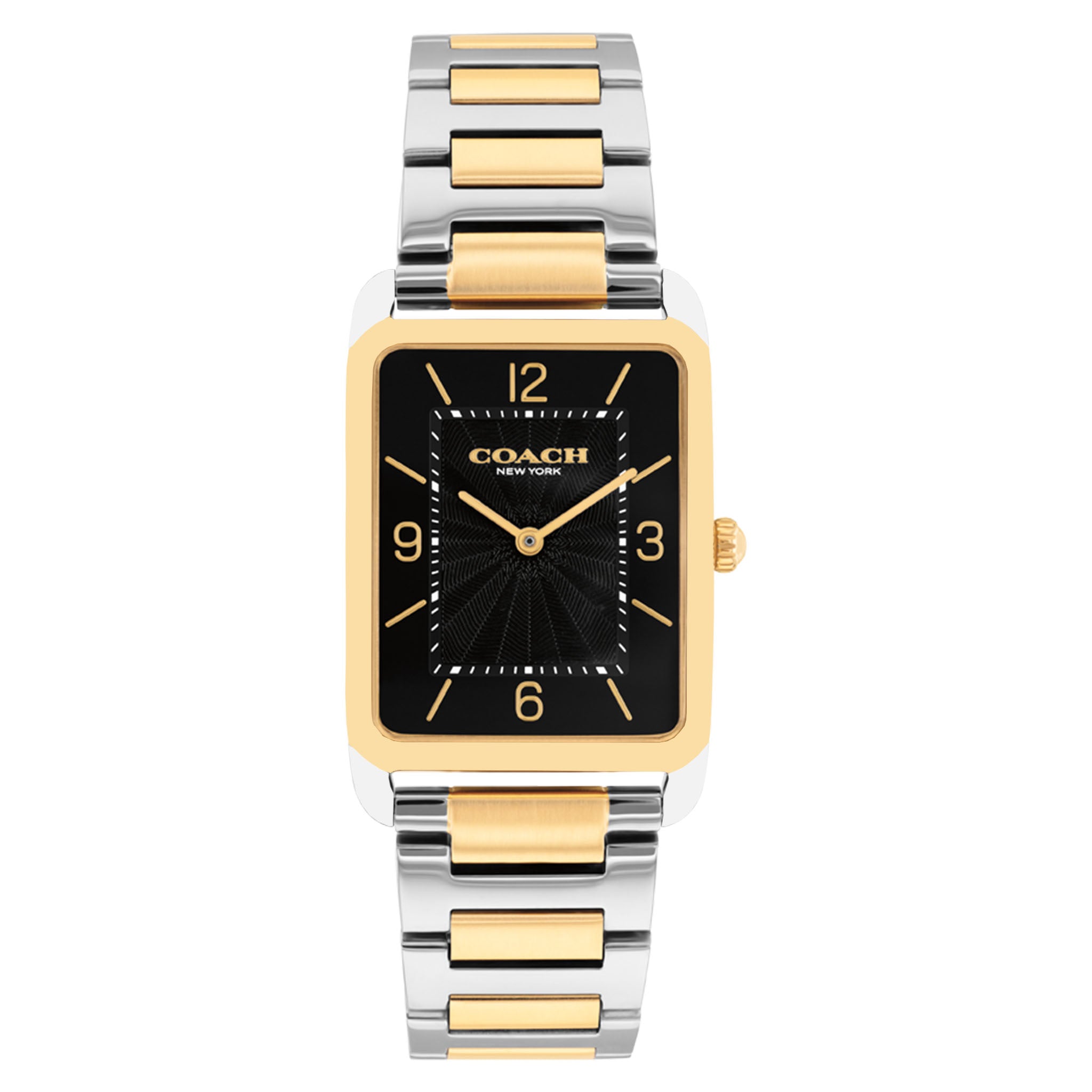 Coach Two-Tone Steel Black Dial Unisex Watch - 14400050