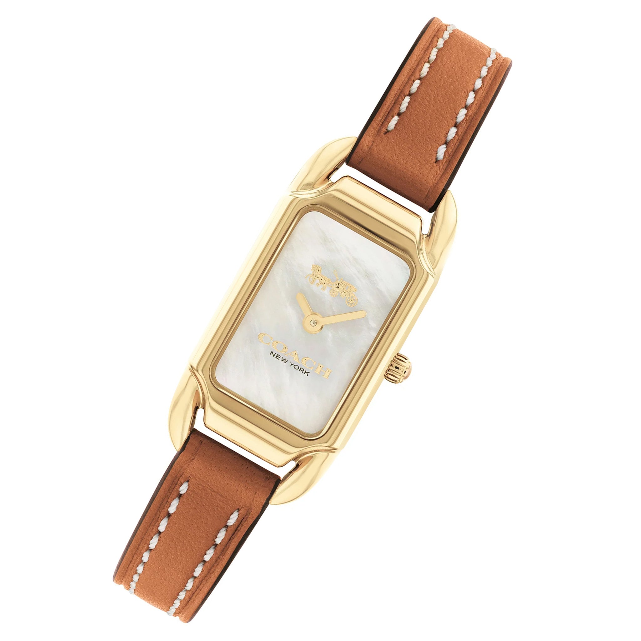 Coach Canyon Leather Band Ivory Mother of Pearl Dial Women's Watch - 14504029