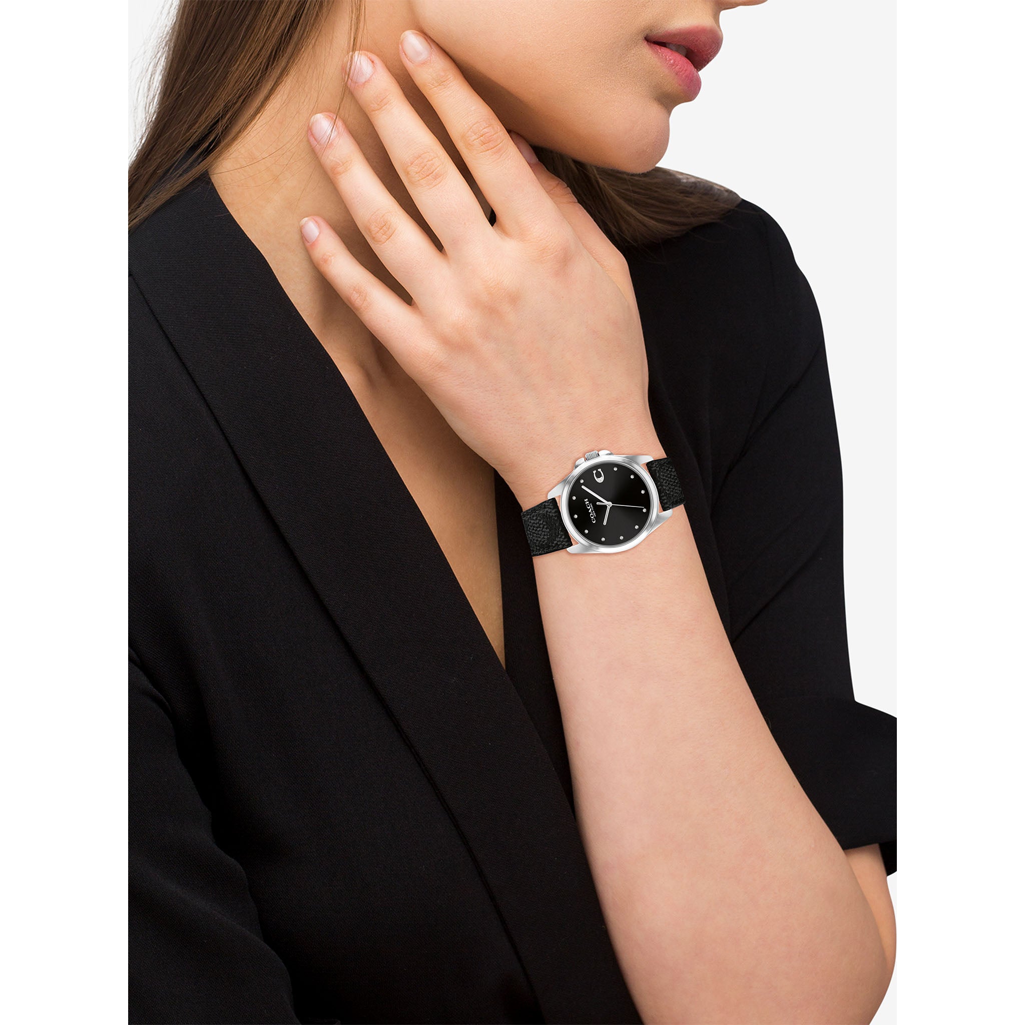Coach Black Leather Women's Watch - 14504112