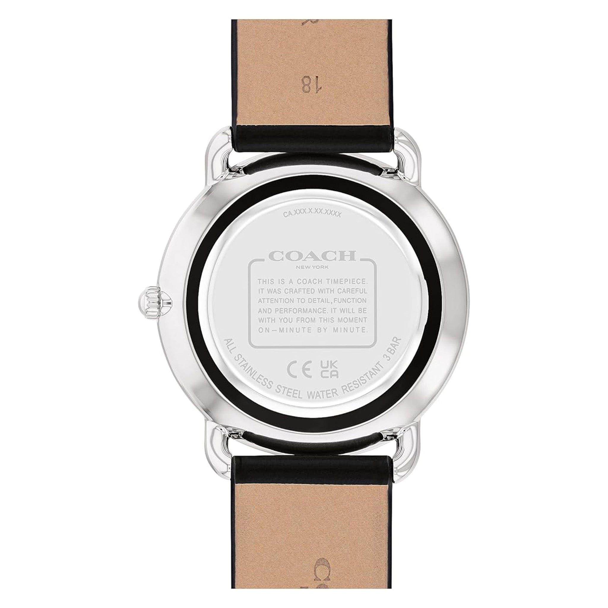 Coach Black Leather Women's Watch - 14504336