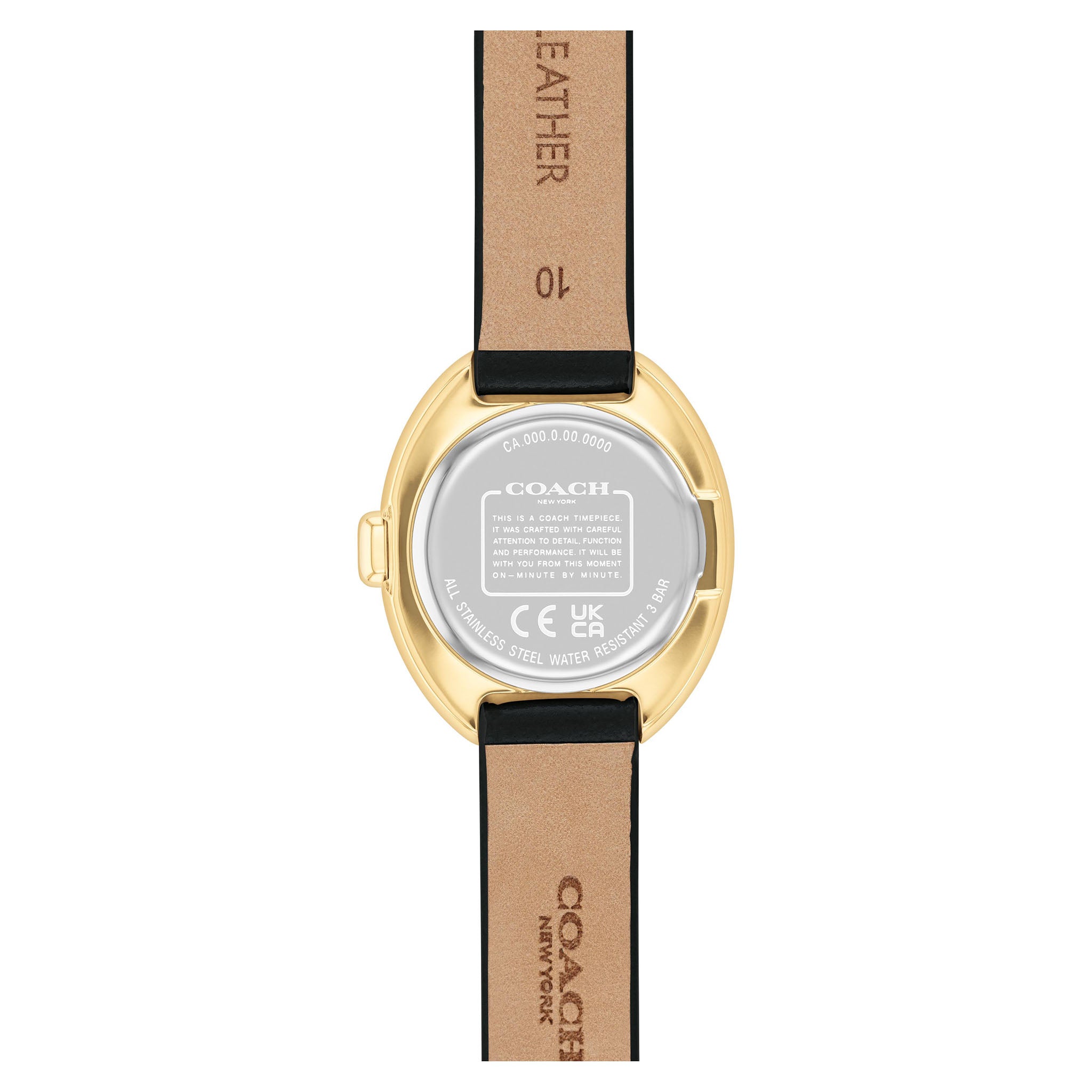Coach Black Leather Women's Watch - 14504421