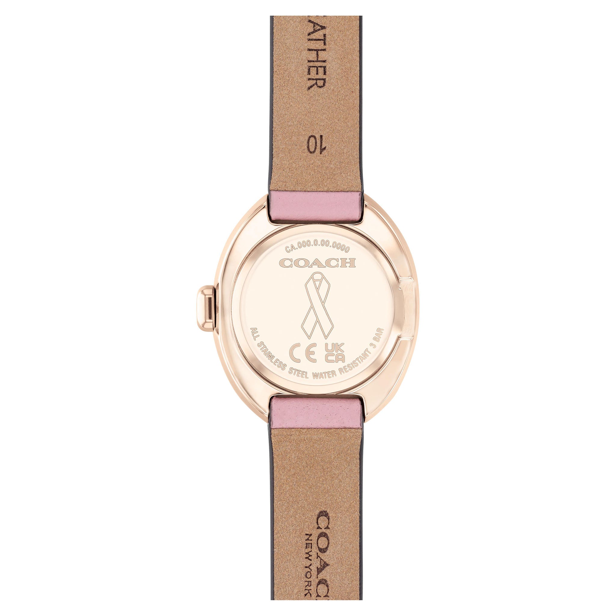 Coach Pink Leather Women's Watch - 14504565