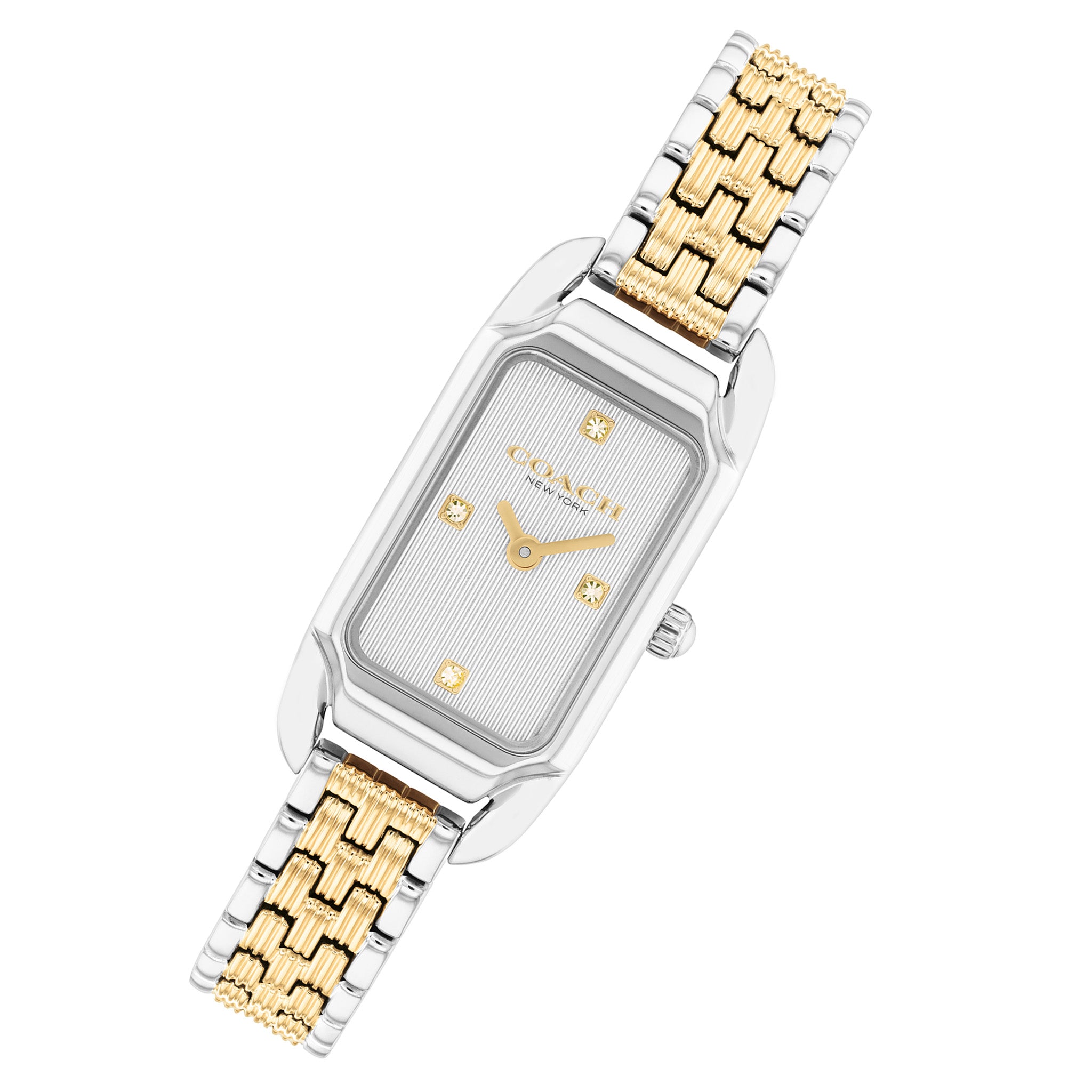 Coach Two-Tone Steel Silver White Dial Women's Watch - 14504631