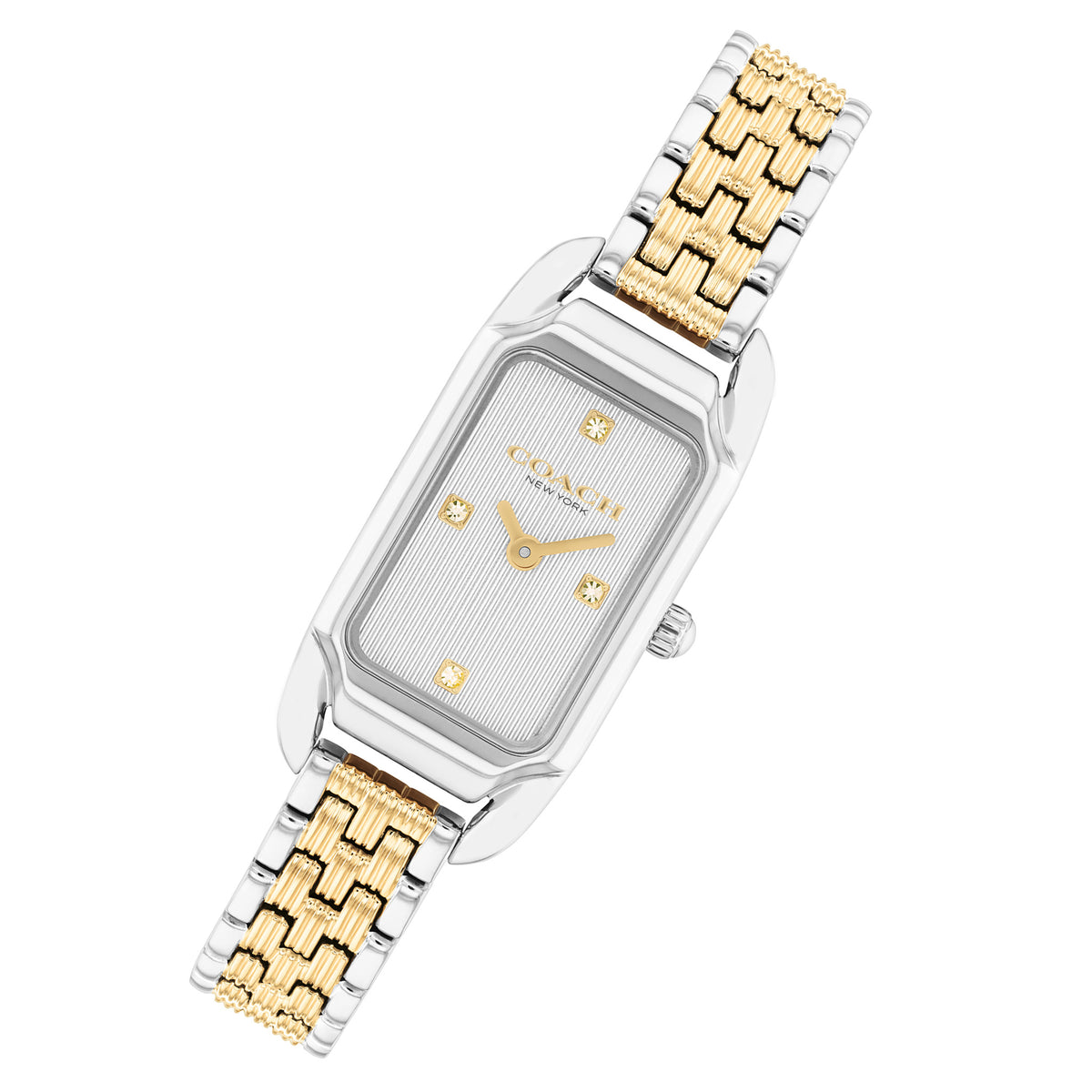 Coach Two-Tone Steel Silver White Dial Women's Watch - 14504631