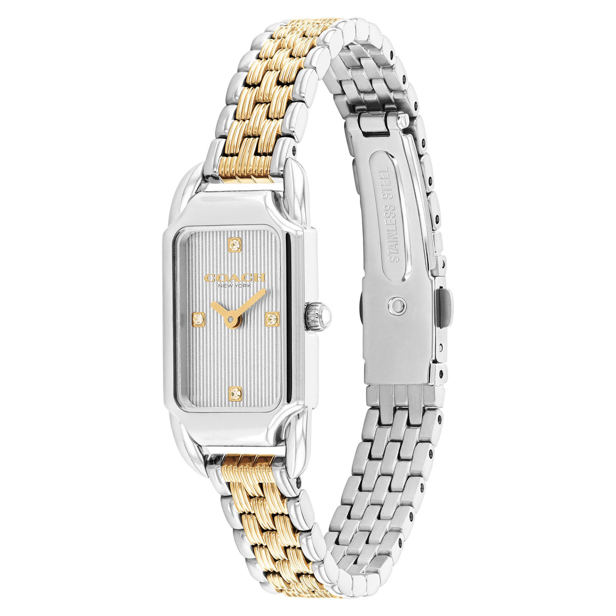 Coach Two-Tone Steel Silver White Dial Women's Watch - 14504631