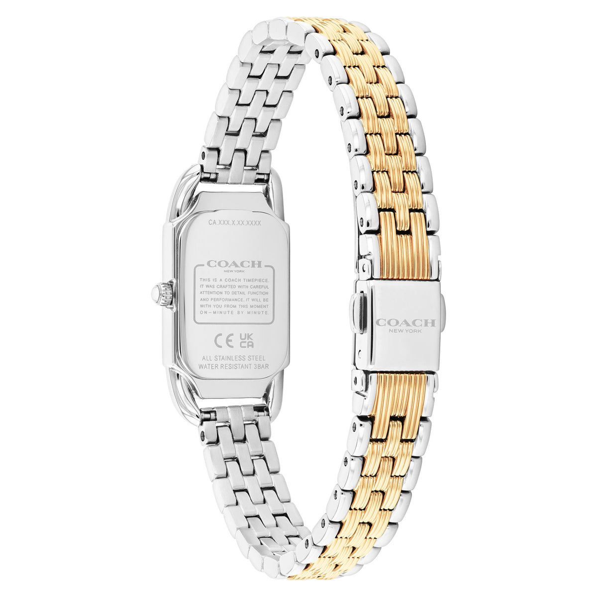 Coach Two-Tone Steel Silver White Dial Women's Watch - 14504631