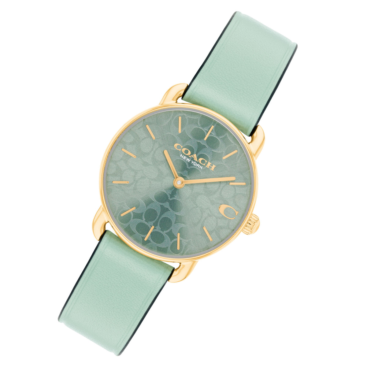 Coach Leather Mint Dial Women's Watch - 14504633