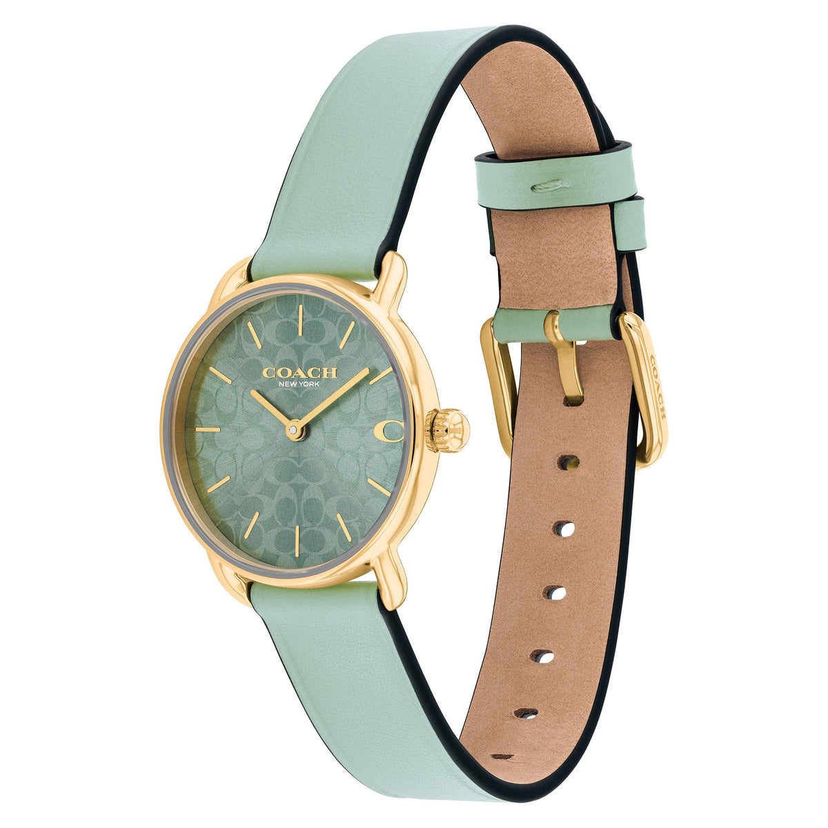 Coach Leather Mint Dial Women's Watch - 14504633