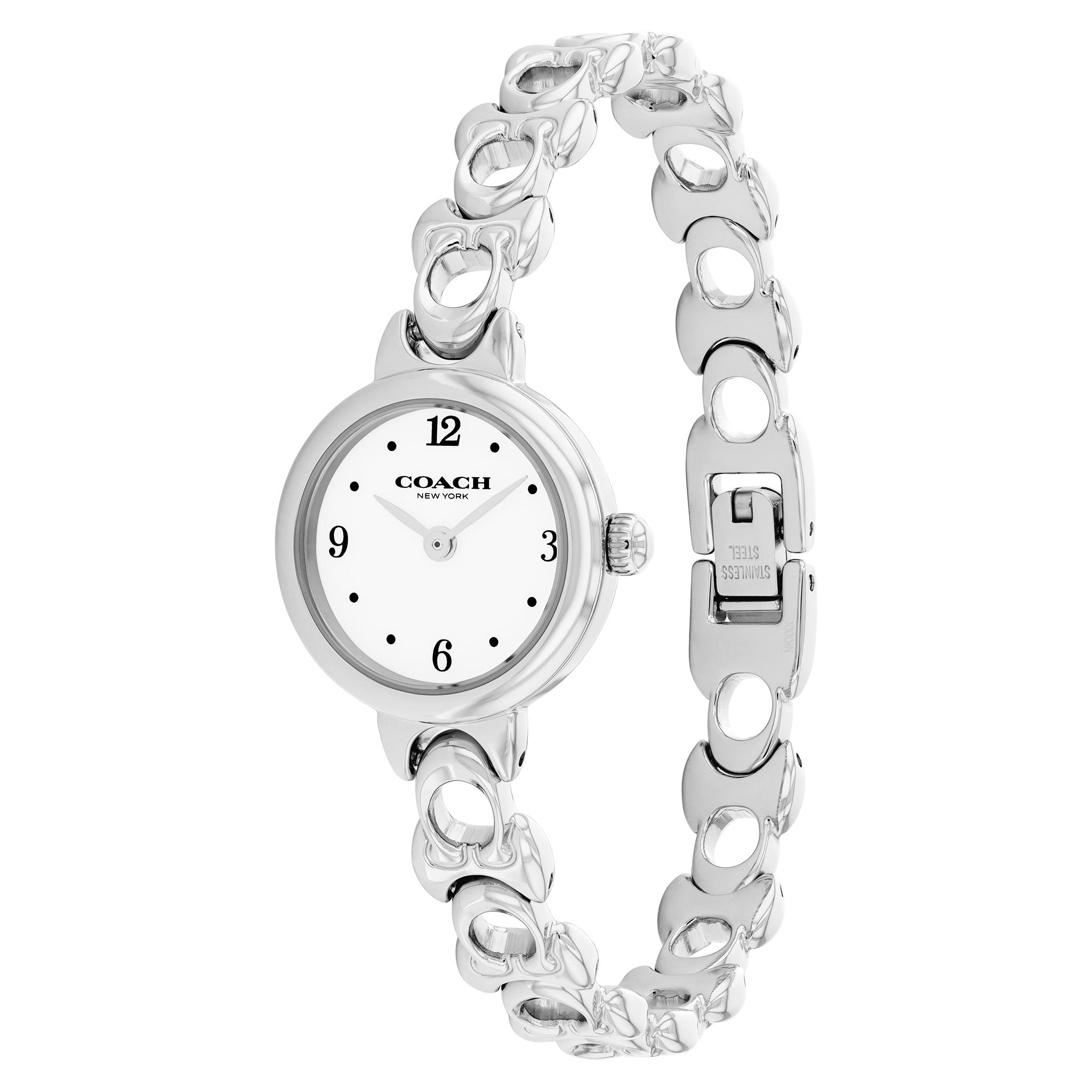 Coach Stainless Steel White Dial Women's Watch - 14504651