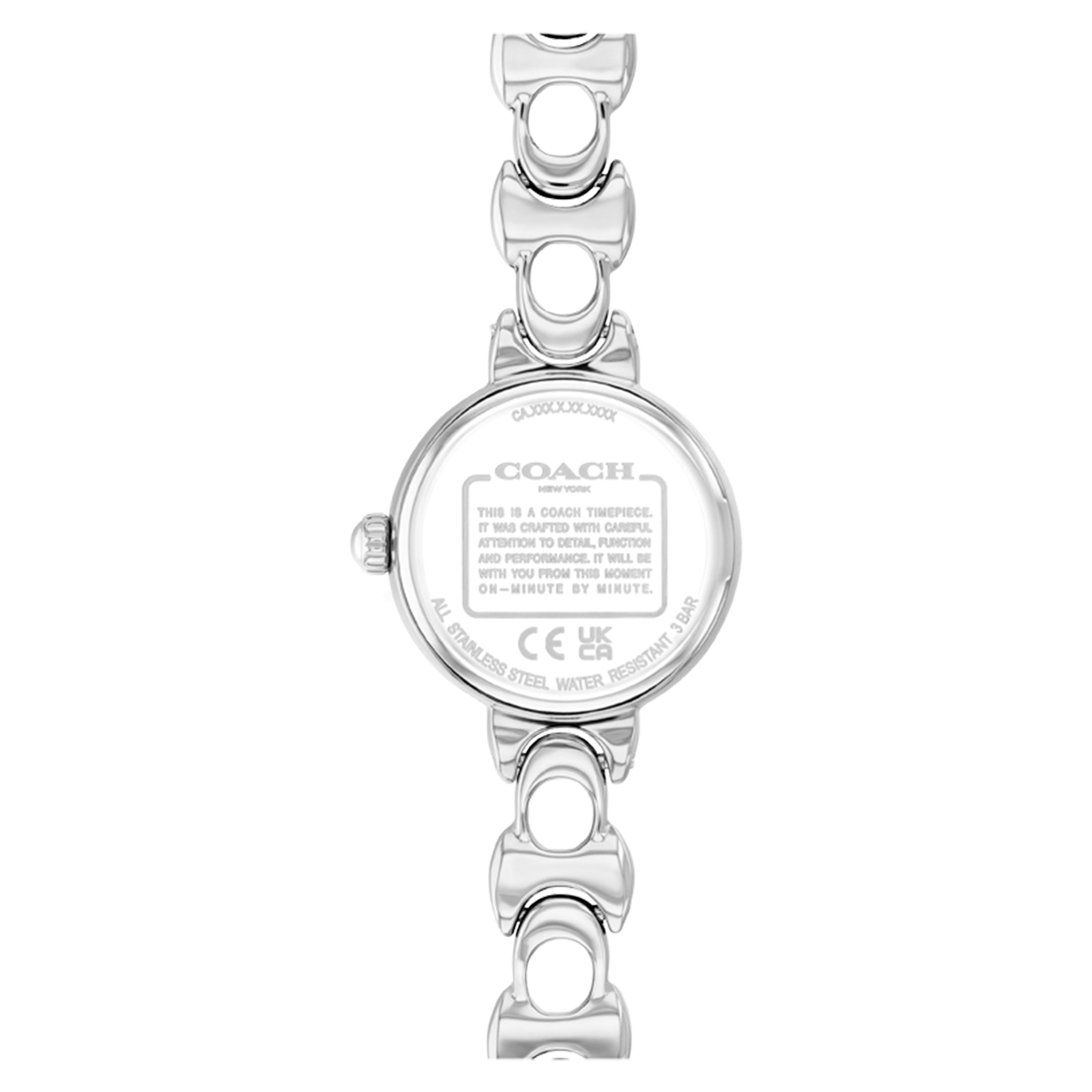 Coach Stainless Steel White Dial Women's Watch - 14504651