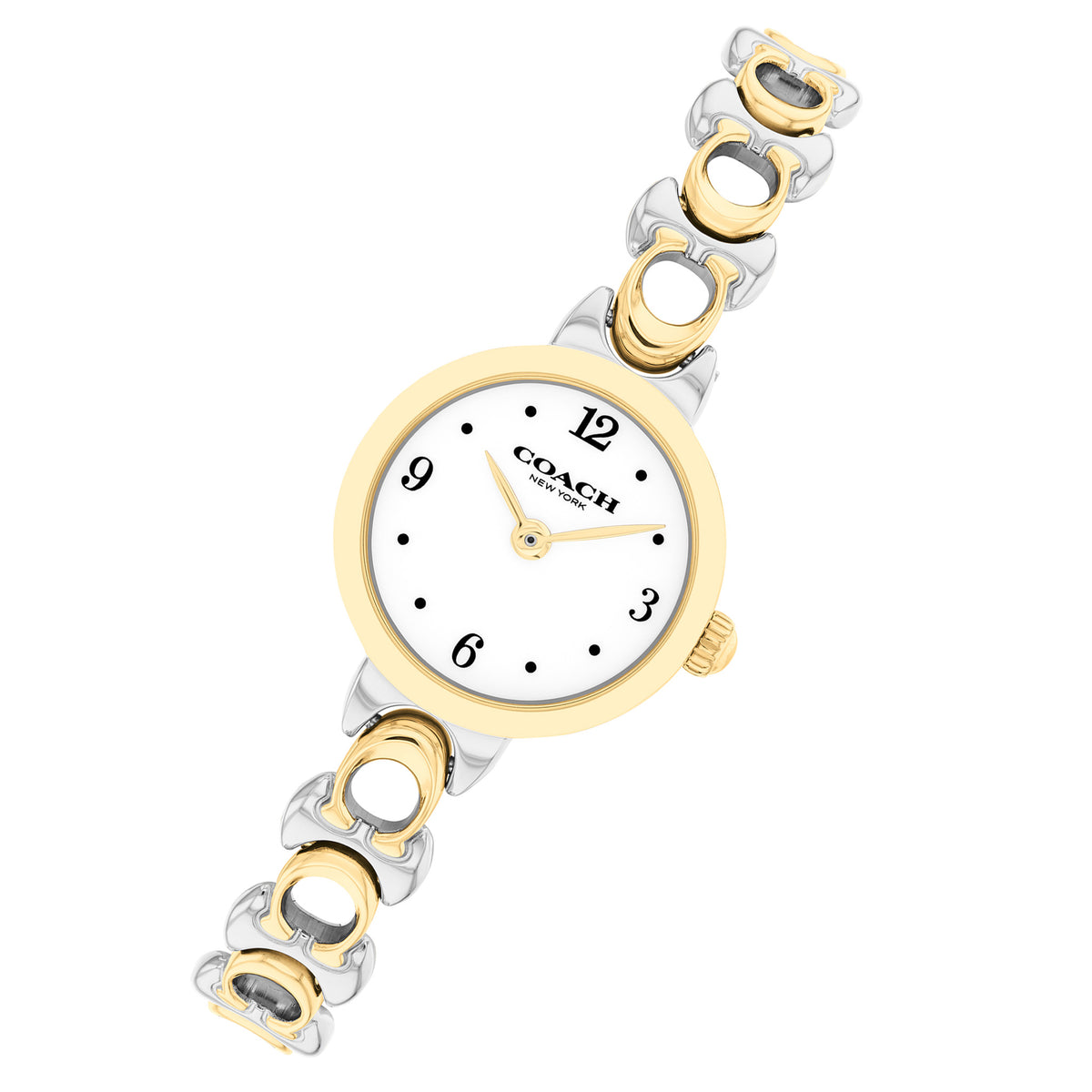 Coach Iris Two-Tone Steel White Dial Women's Watch - 14504653