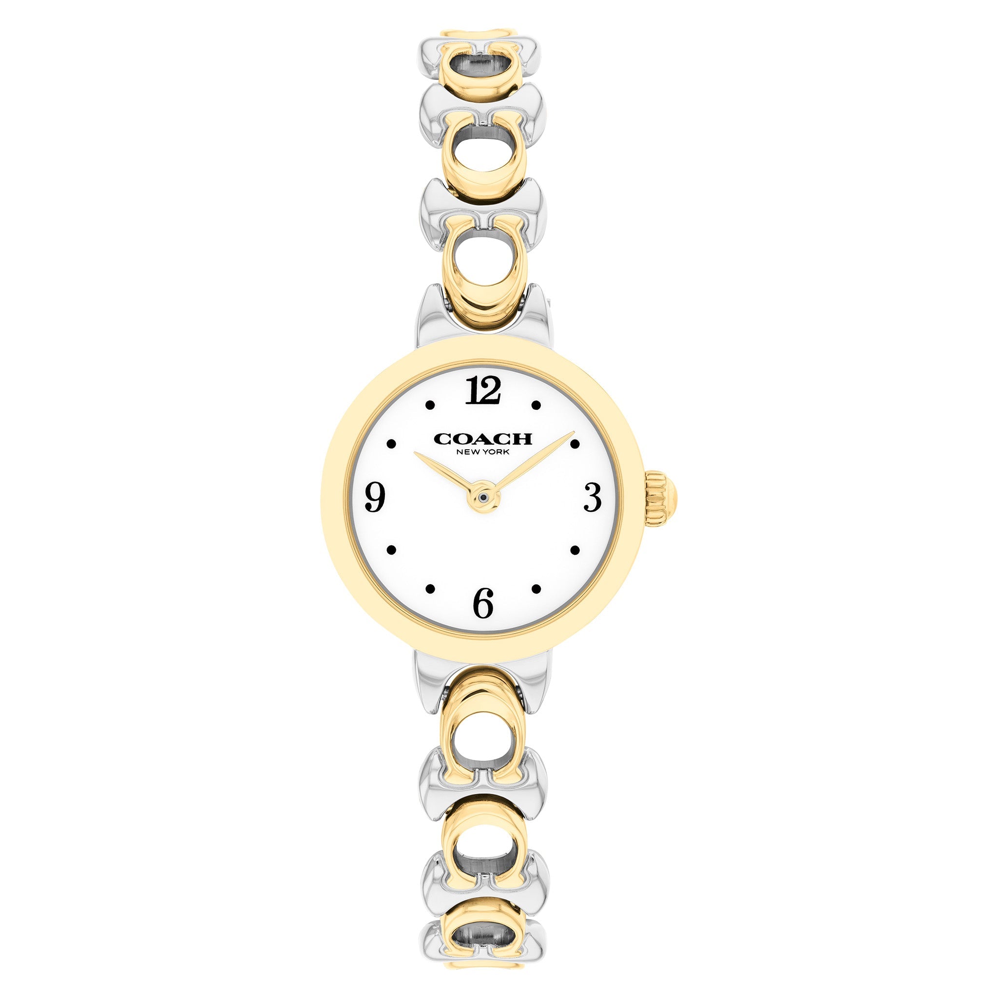 Coach Iris Two-Tone Steel White Dial Women's Watch - 14504653