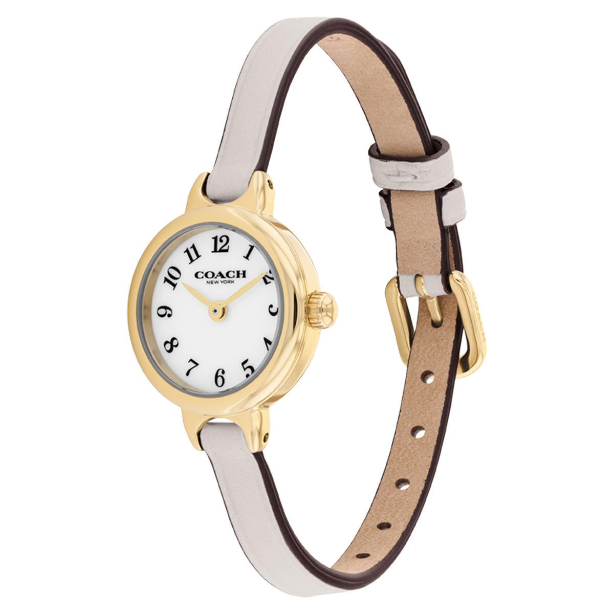 Coach Leather Chalk Dial Women's Watch - 14504655