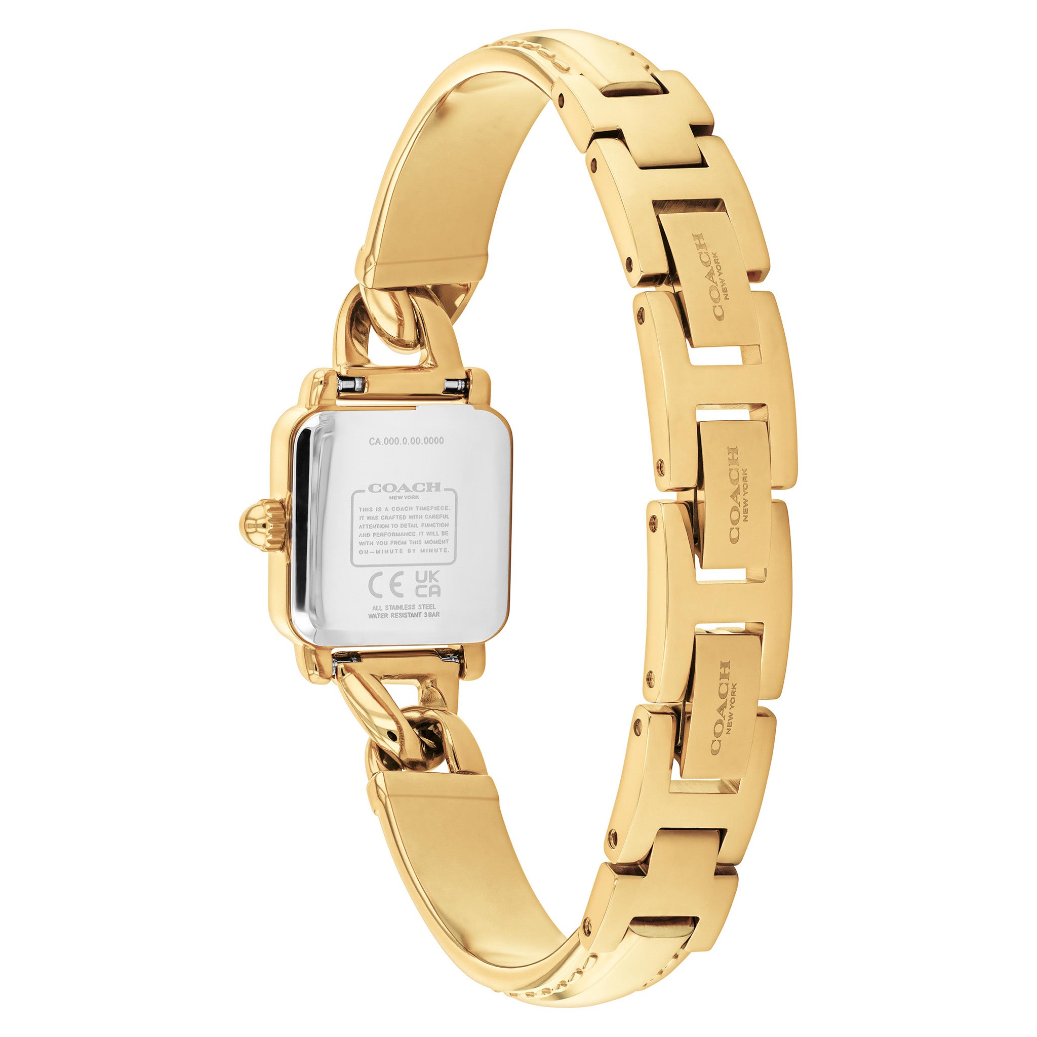 Coach Gold Steel White Dial Women's Watch - 14504669