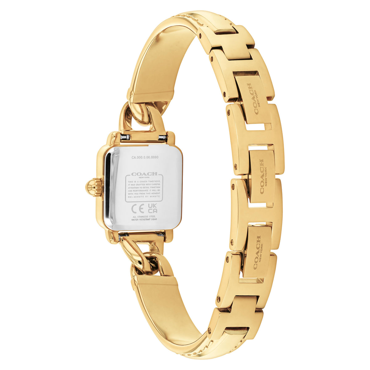 Coach Gold Steel White Dial Women's Watch - 14504669