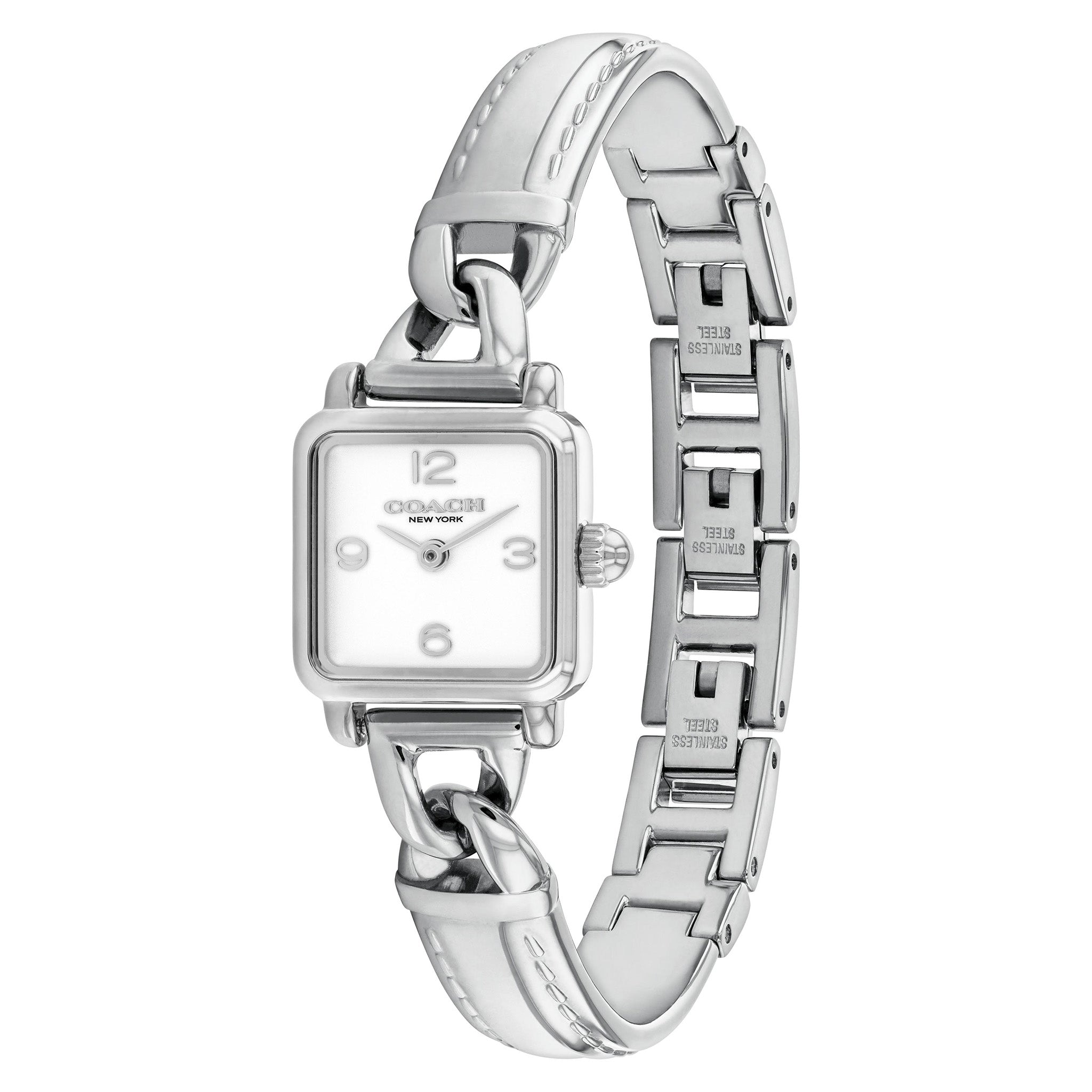Coach Stainless Steel Silver White Dial Women's Watch - 14504670