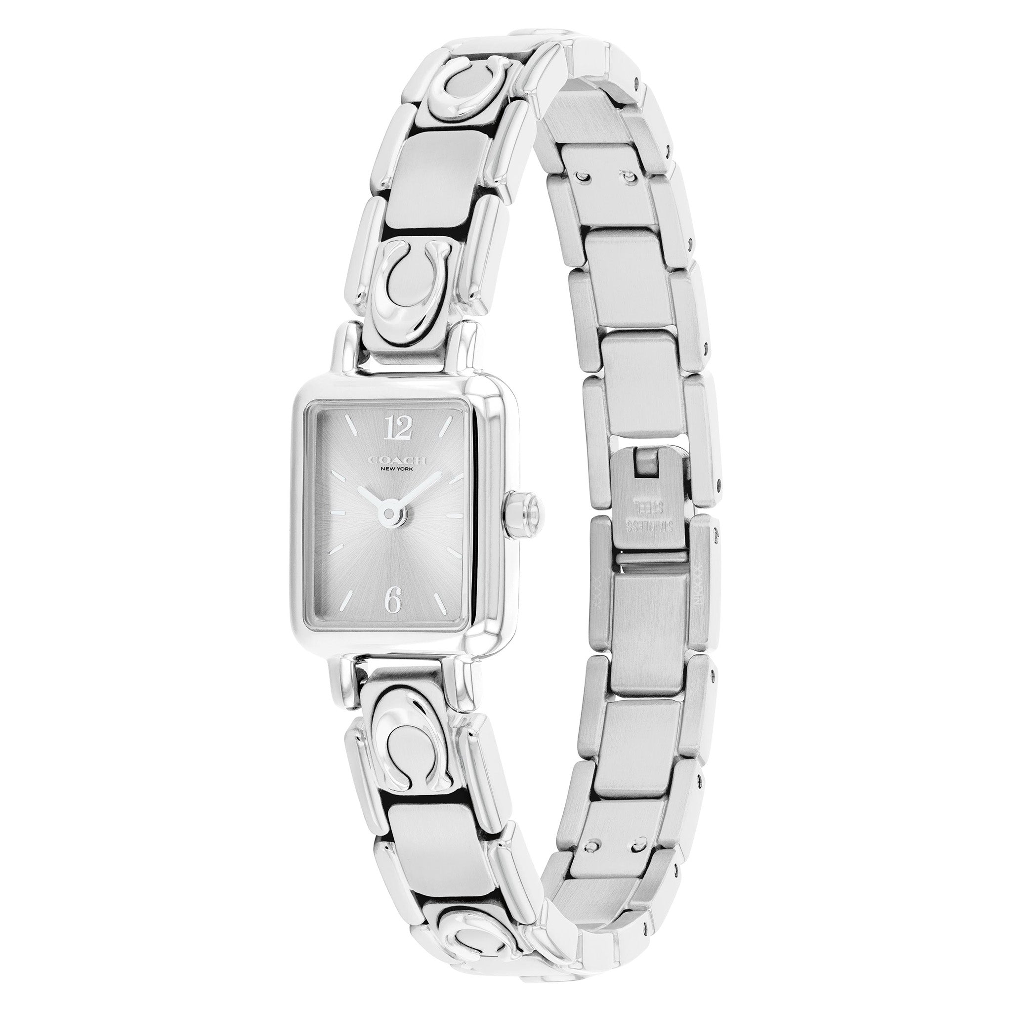 Coach Stainless Steel Silver White Dial Women's Watch - 14504671