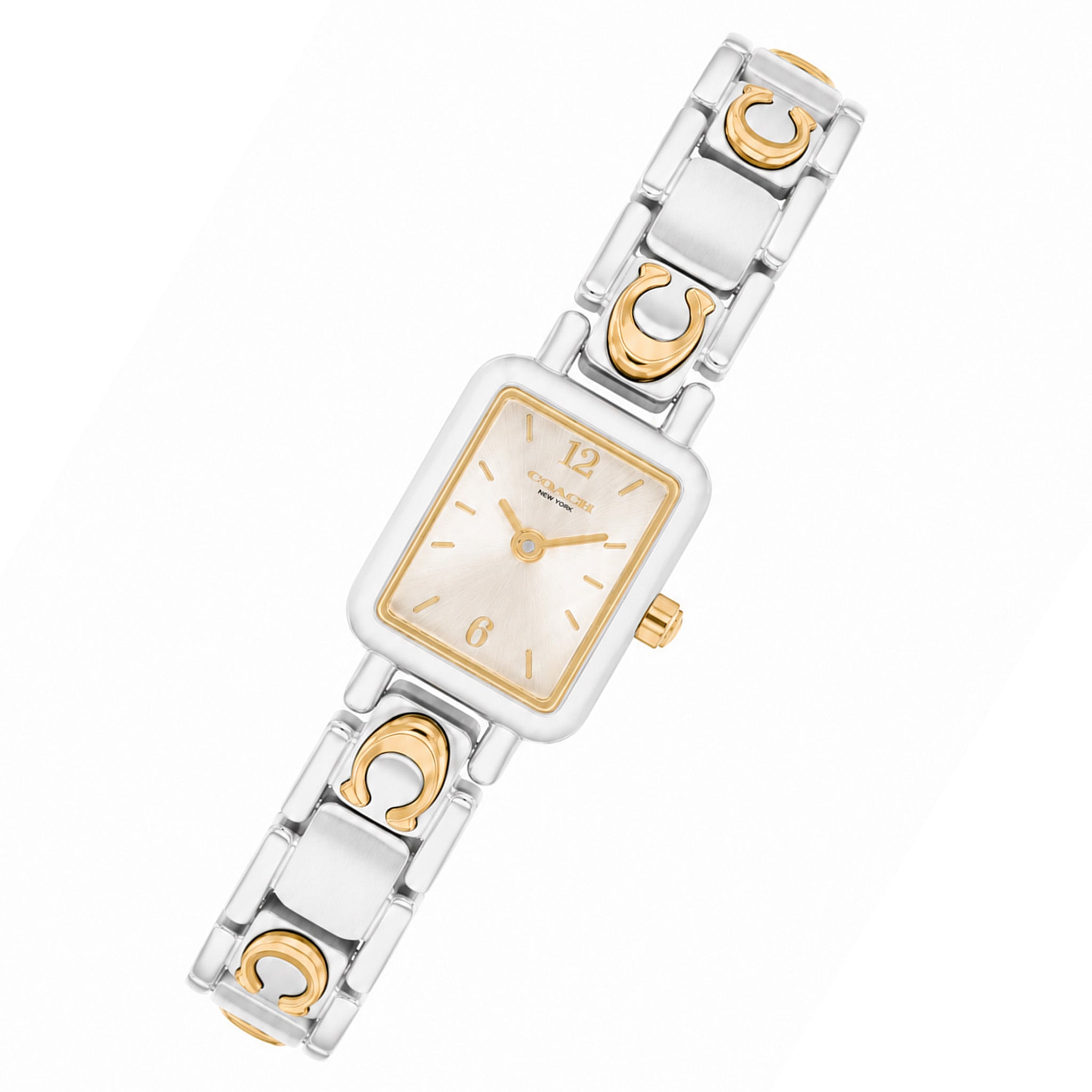 Coach Two-Tone Steel Chalk Dial Women's Watch - 14504673