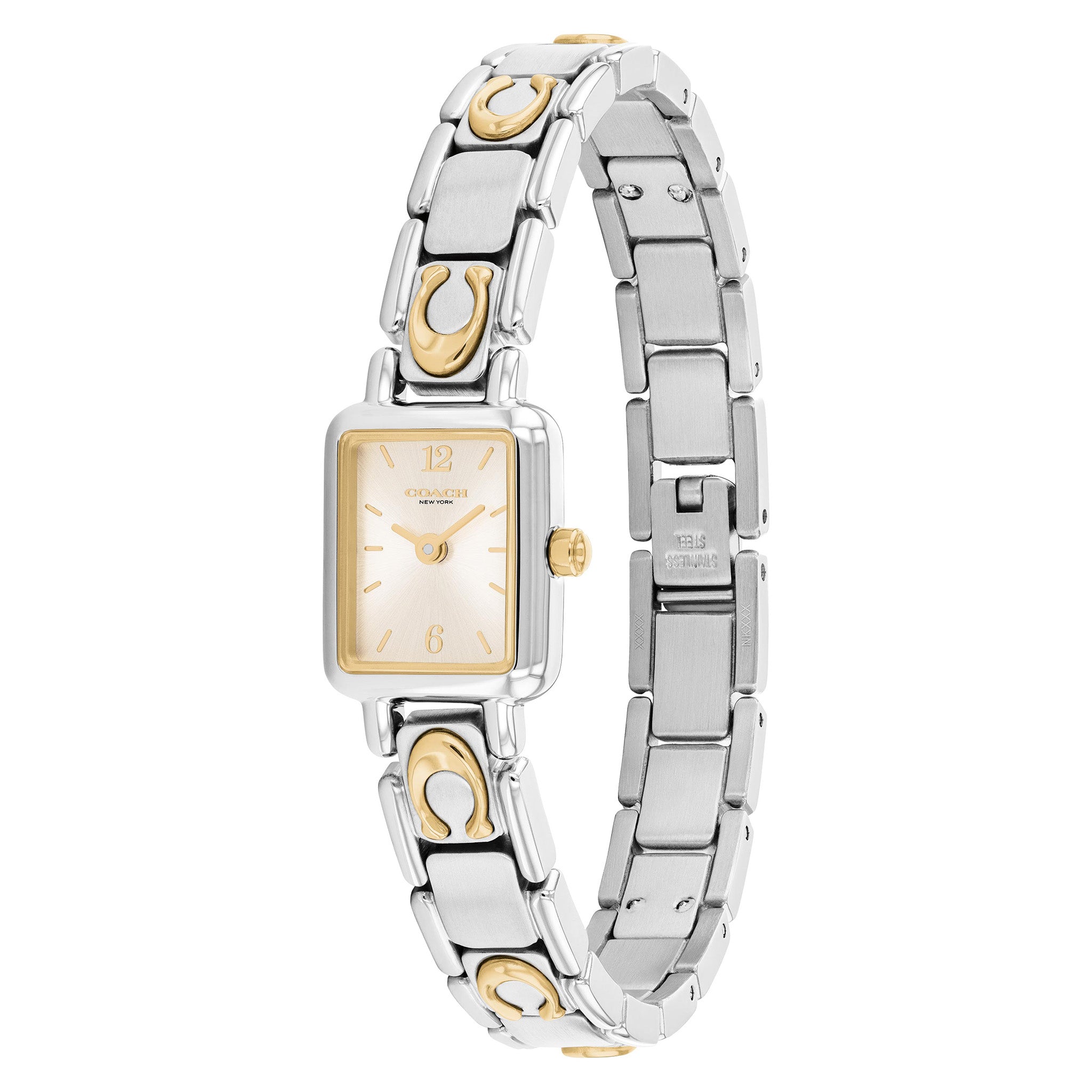 Coach Two-Tone Steel Chalk Dial Women's Watch - 14504673