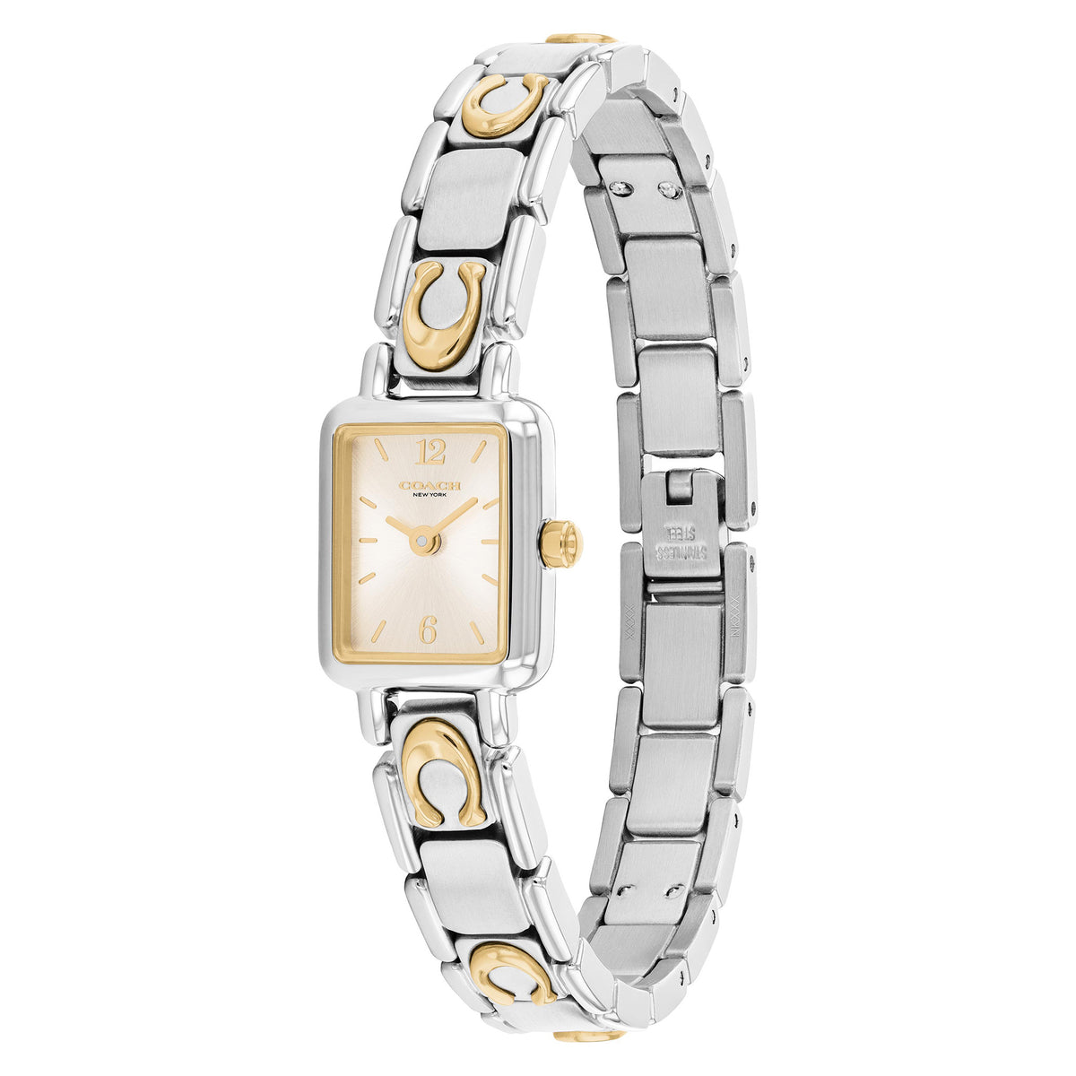 Coach Two-Tone Steel Chalk Dial Women's Watch - 14504673