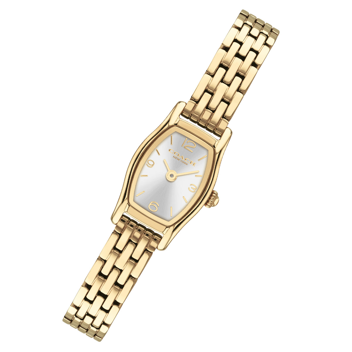 Coach Gold Steel Silver White Dial Women's Watch - 14504716