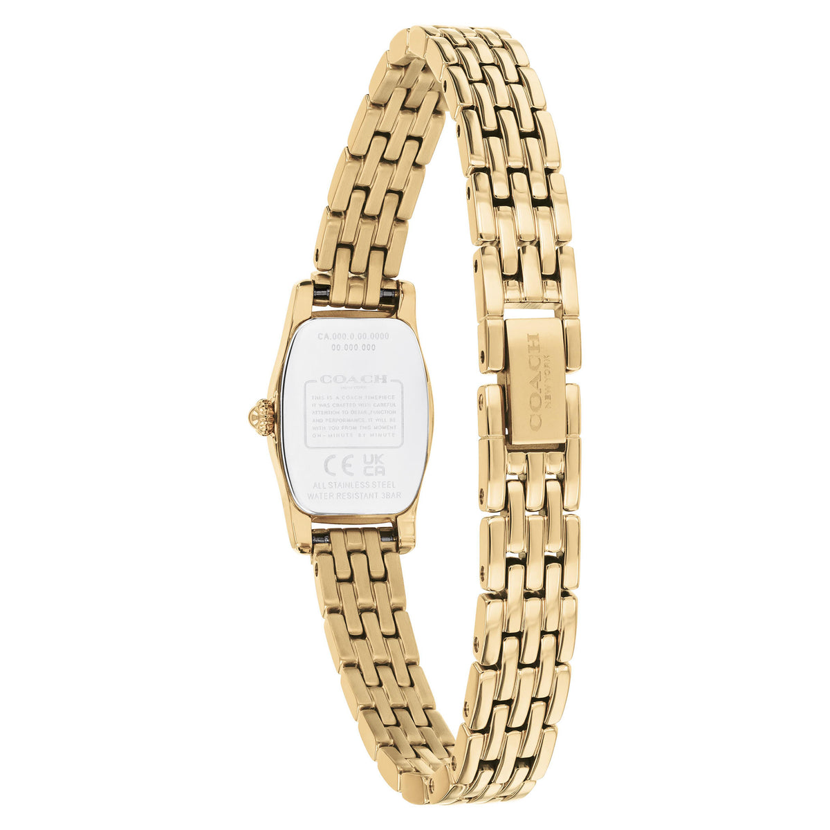 Coach Gold Steel Silver White Dial Women's Watch - 14504716