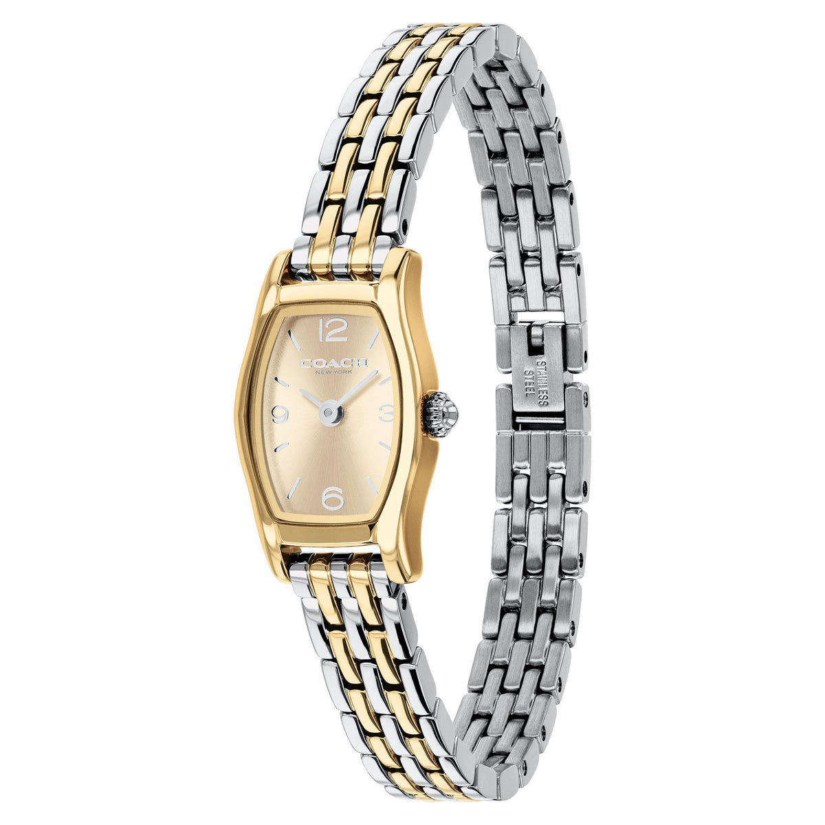 Coach Two-Tone Steel Light Champagne Dial Women's Watch - 14504718