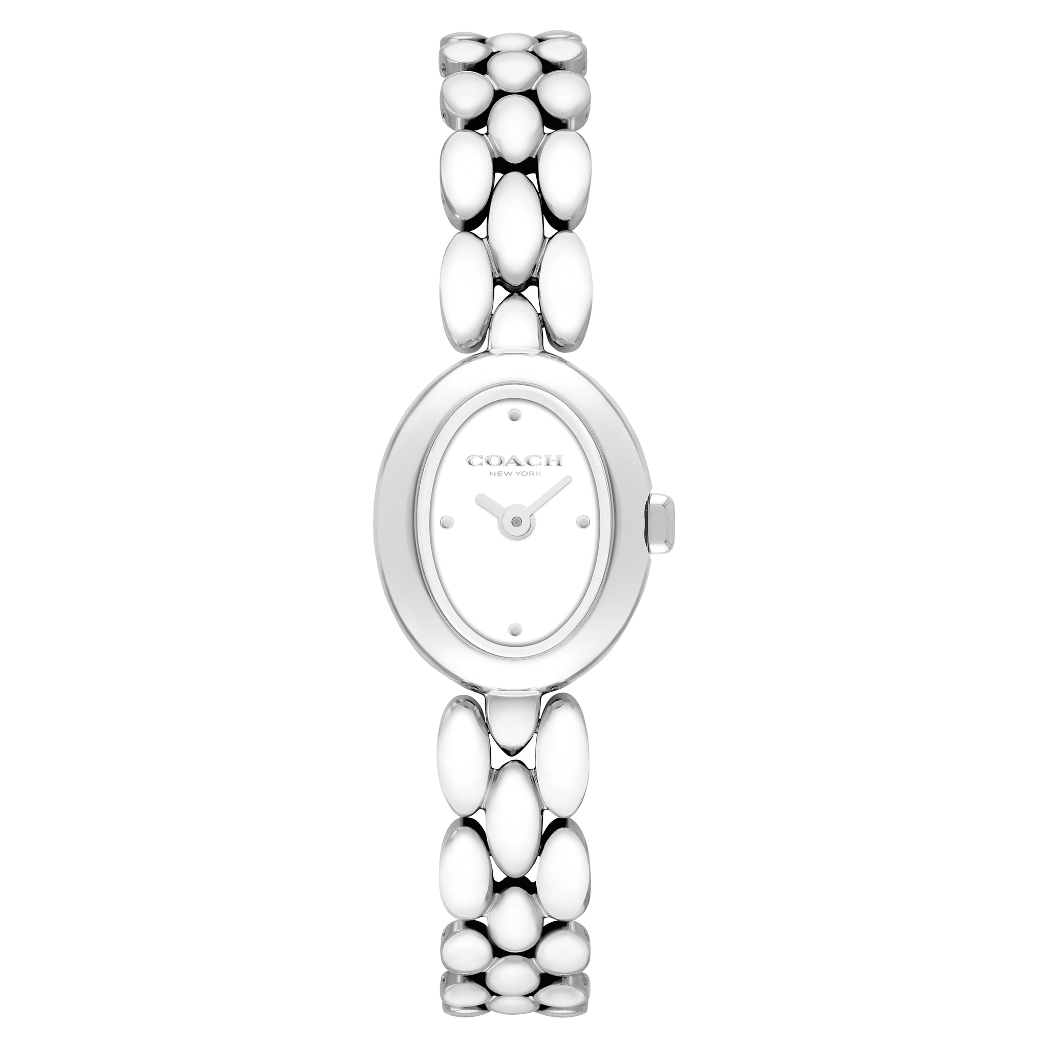 Coach Stainless Steel Chalk Dial Women's Watch - 14504736