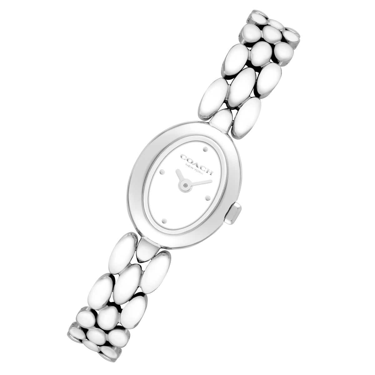 Coach Stainless Steel Chalk Dial Women's Watch - 14504736