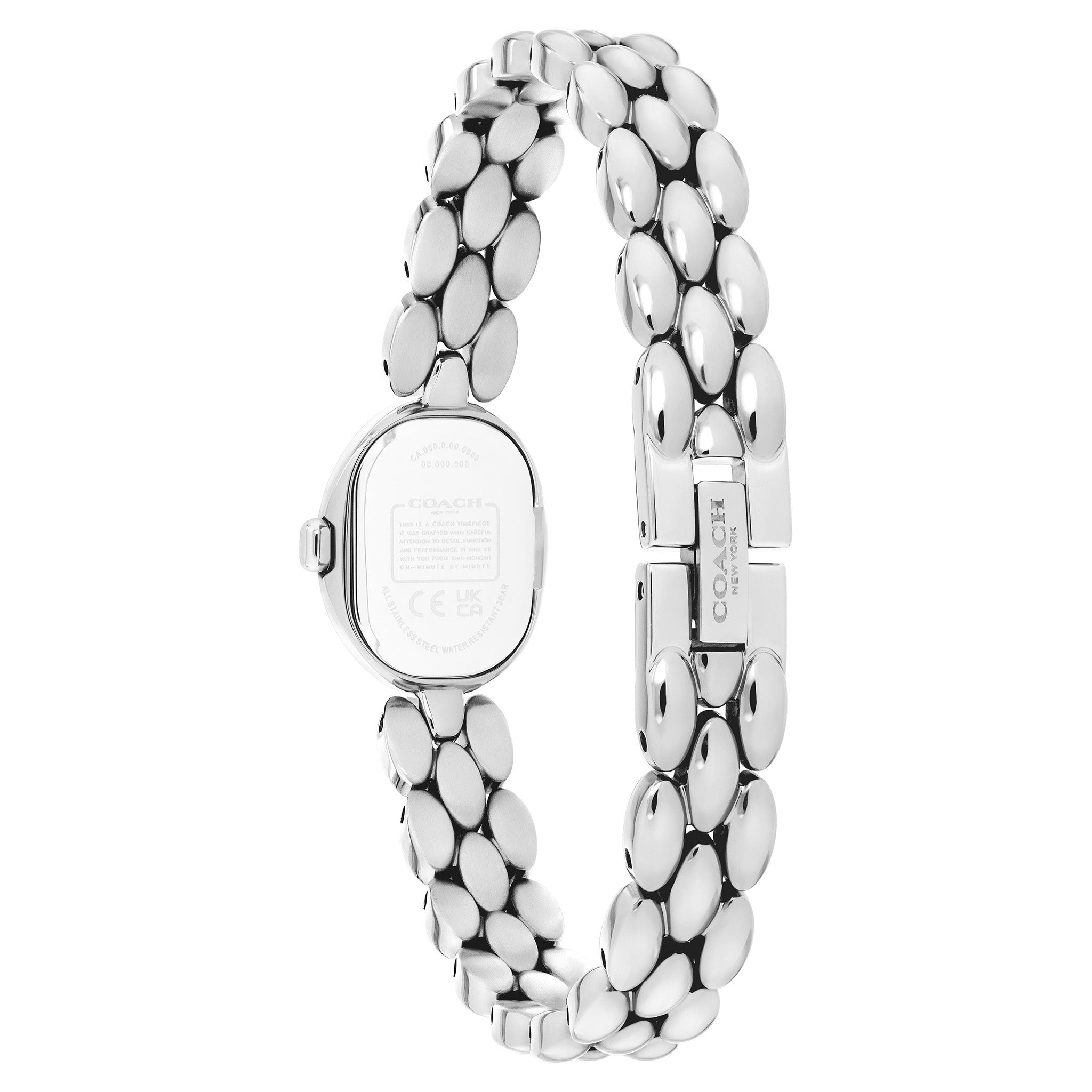 Coach Stainless Steel Chalk Dial Women's Watch - 14504736