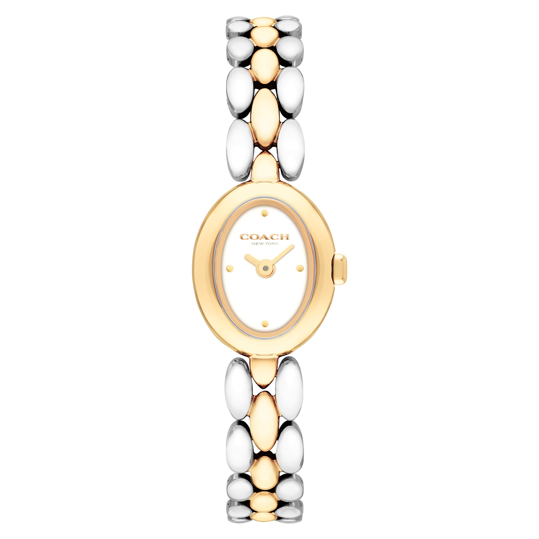 Coach Two-Tone Steel Chalk Dial Women's Watch - 14504738