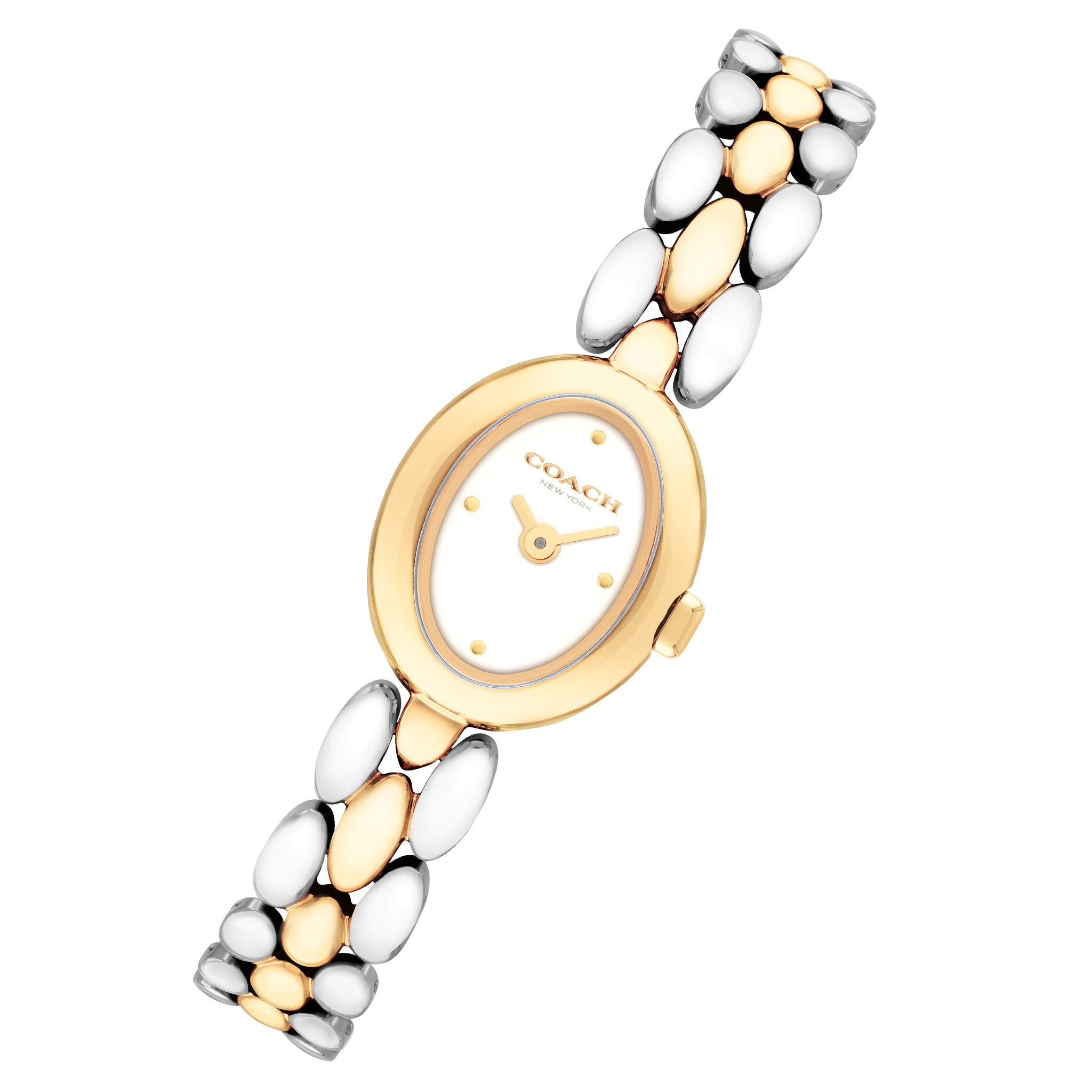 Coach Two-Tone Steel Chalk Dial Women's Watch - 14504738