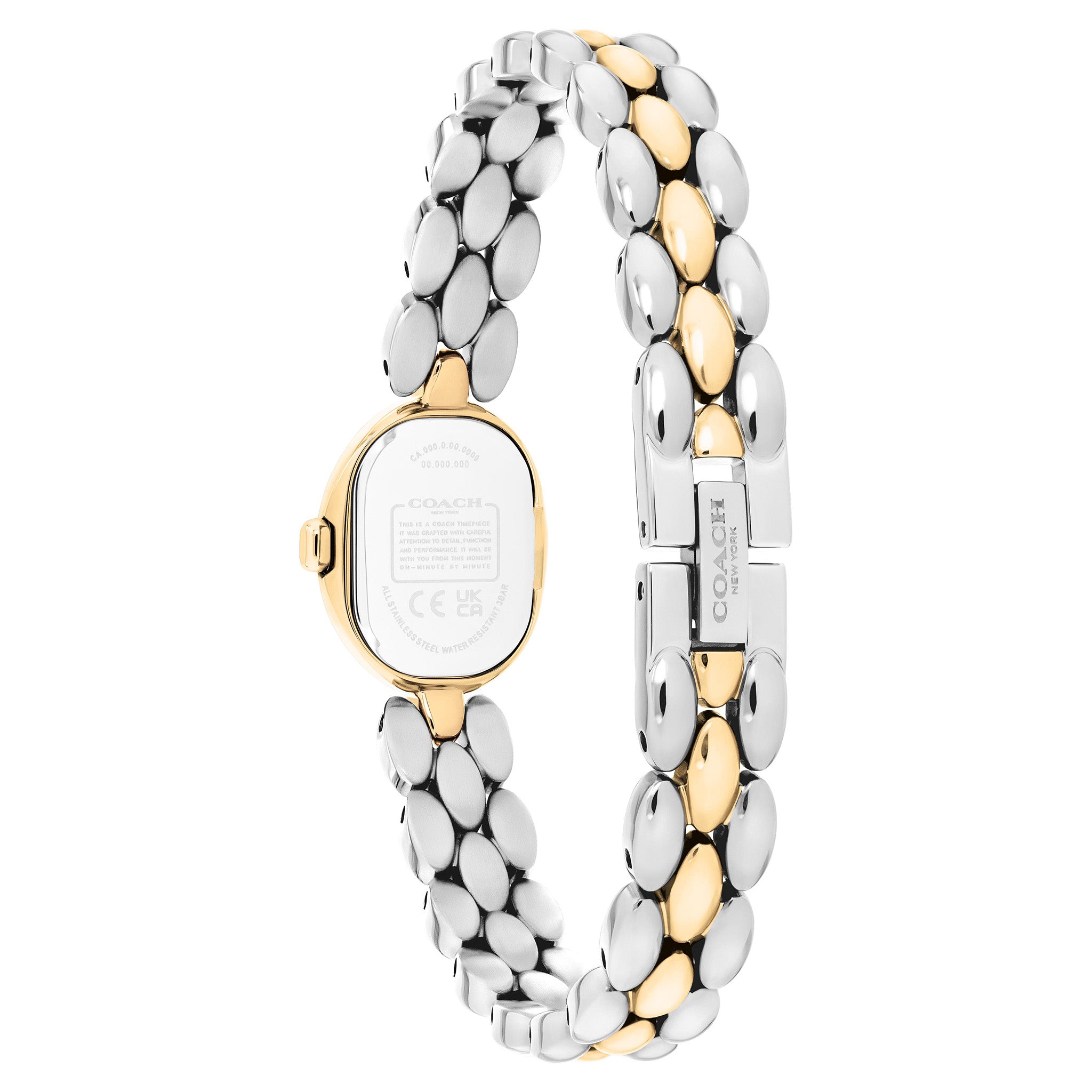 Coach Two-Tone Steel Chalk Dial Women's Watch - 14504738
