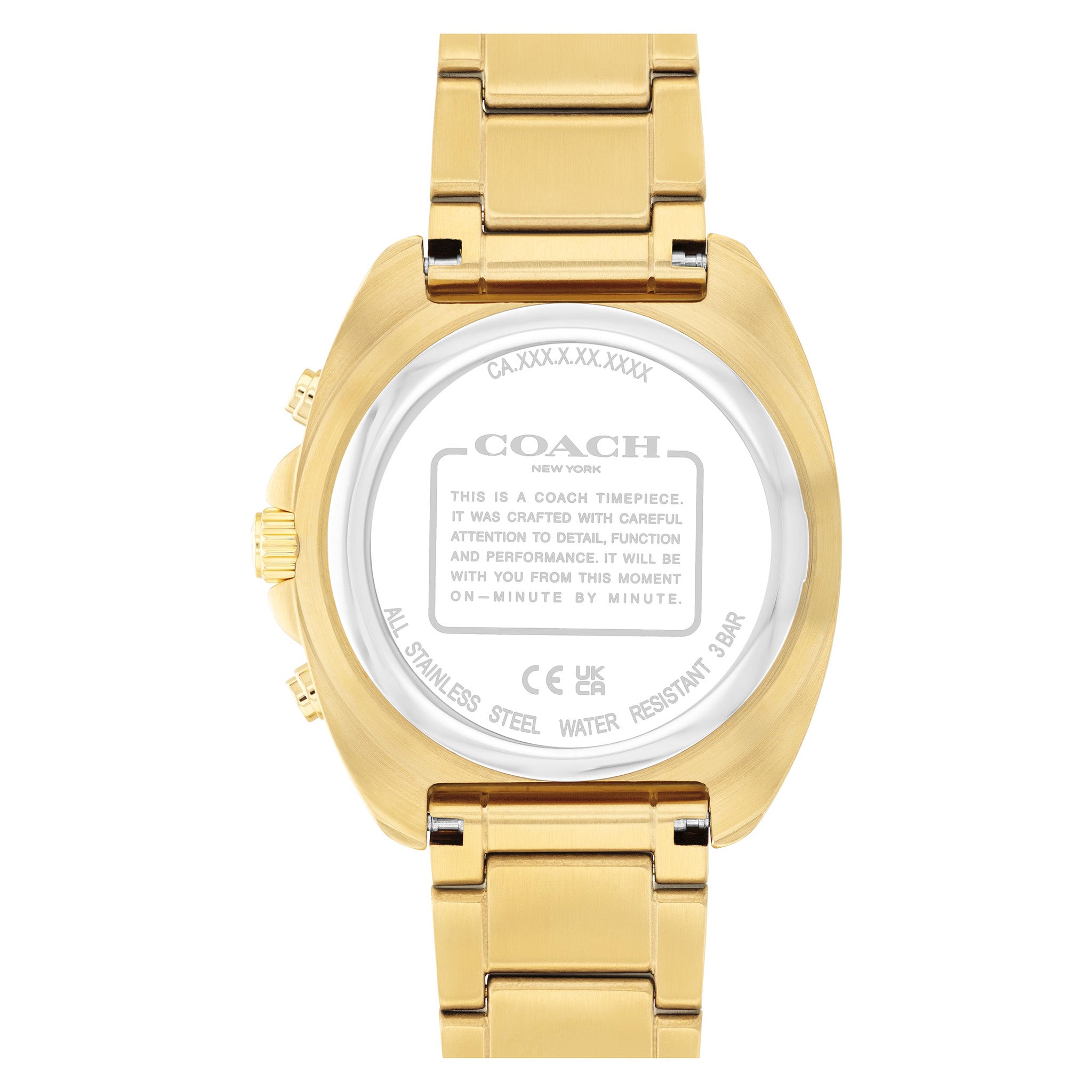 Coach Gold Steel Green Dial Chronograph Men's Watch - 14602738