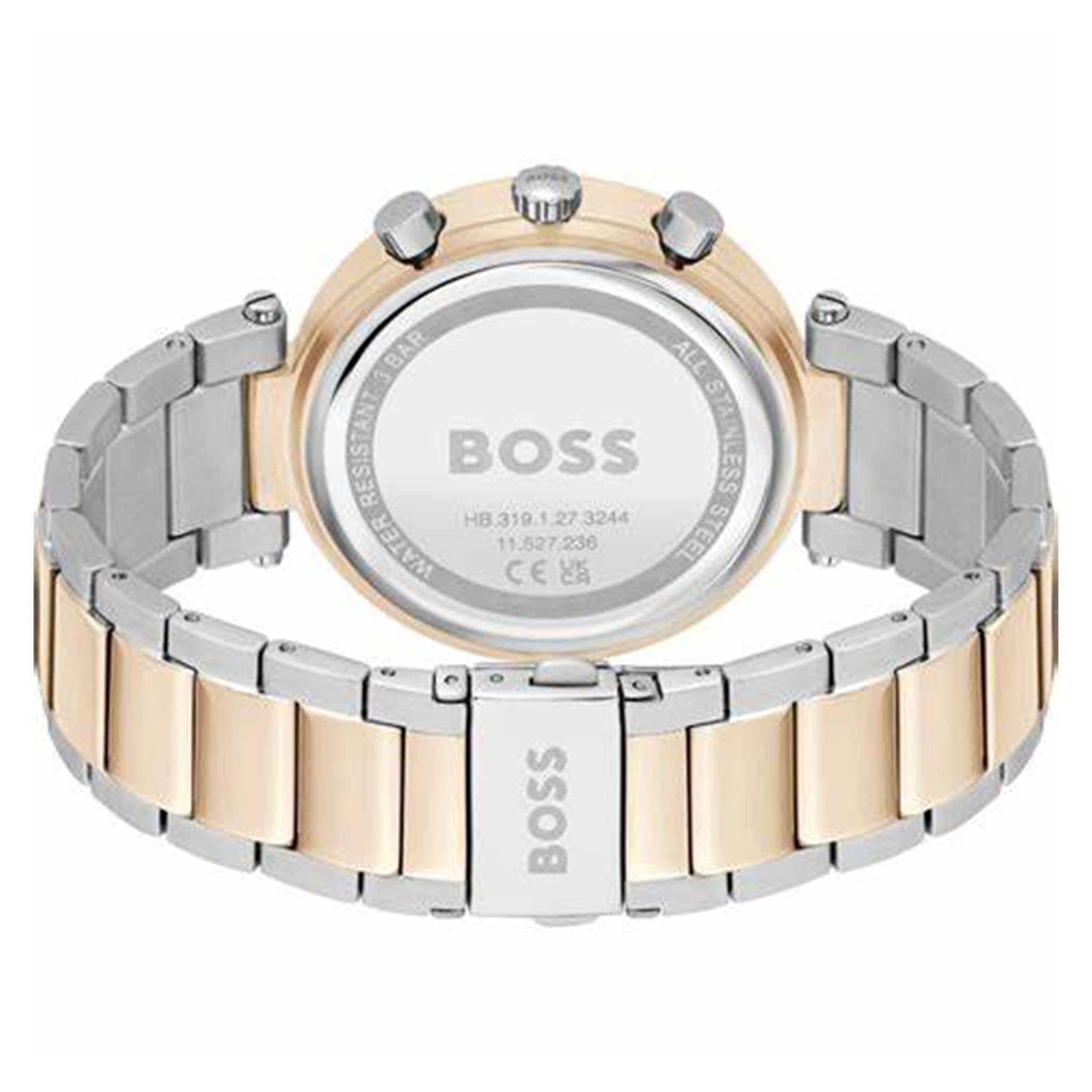 BOSS by Hugo Boss Two-Tone Steel Grey Dial Multi-function Women's Watch - 1502690