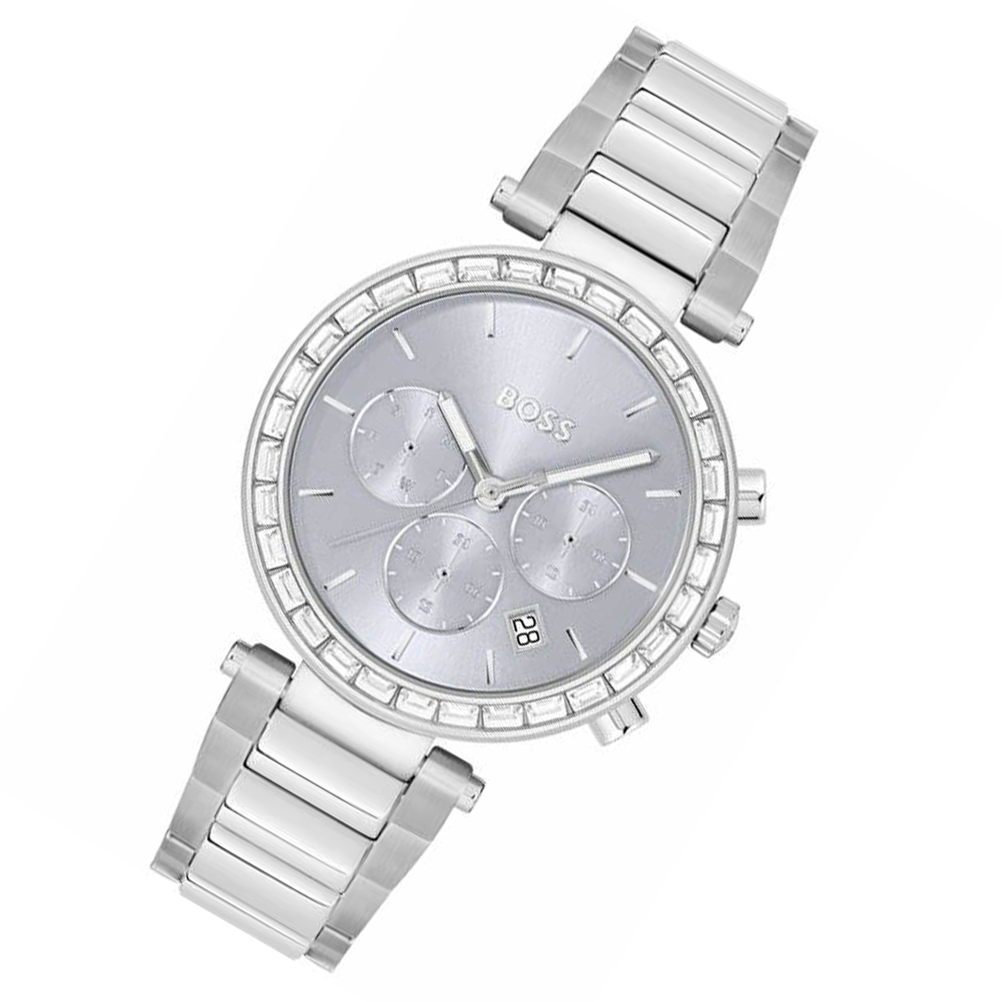 BOSS by Hugo Boss Stainless Steel Blue Dial Multi-function Women's Watch - 1502692