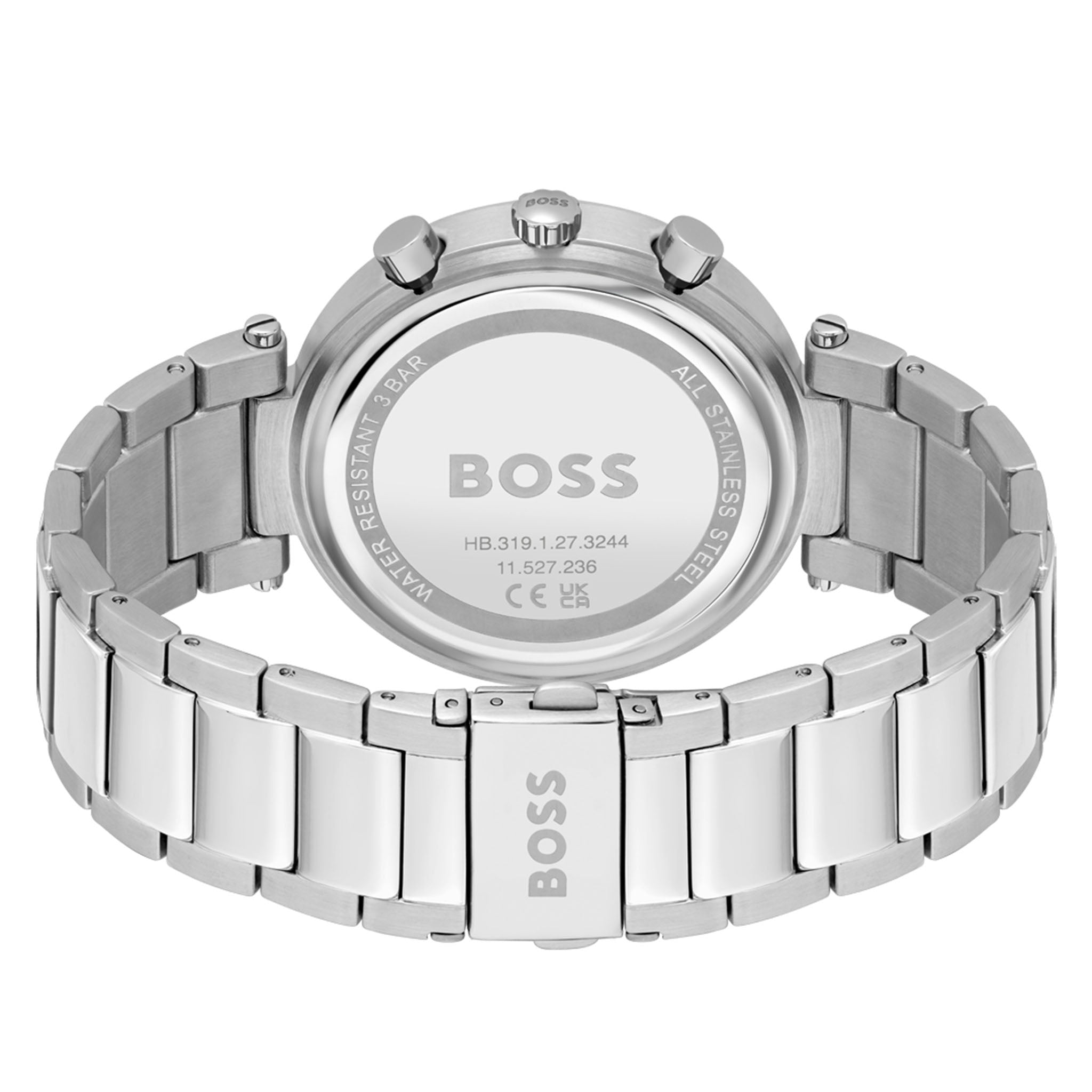 BOSS by Hugo Boss Stainless Steel Blue Dial Multi-function Women's Watch - 1502692