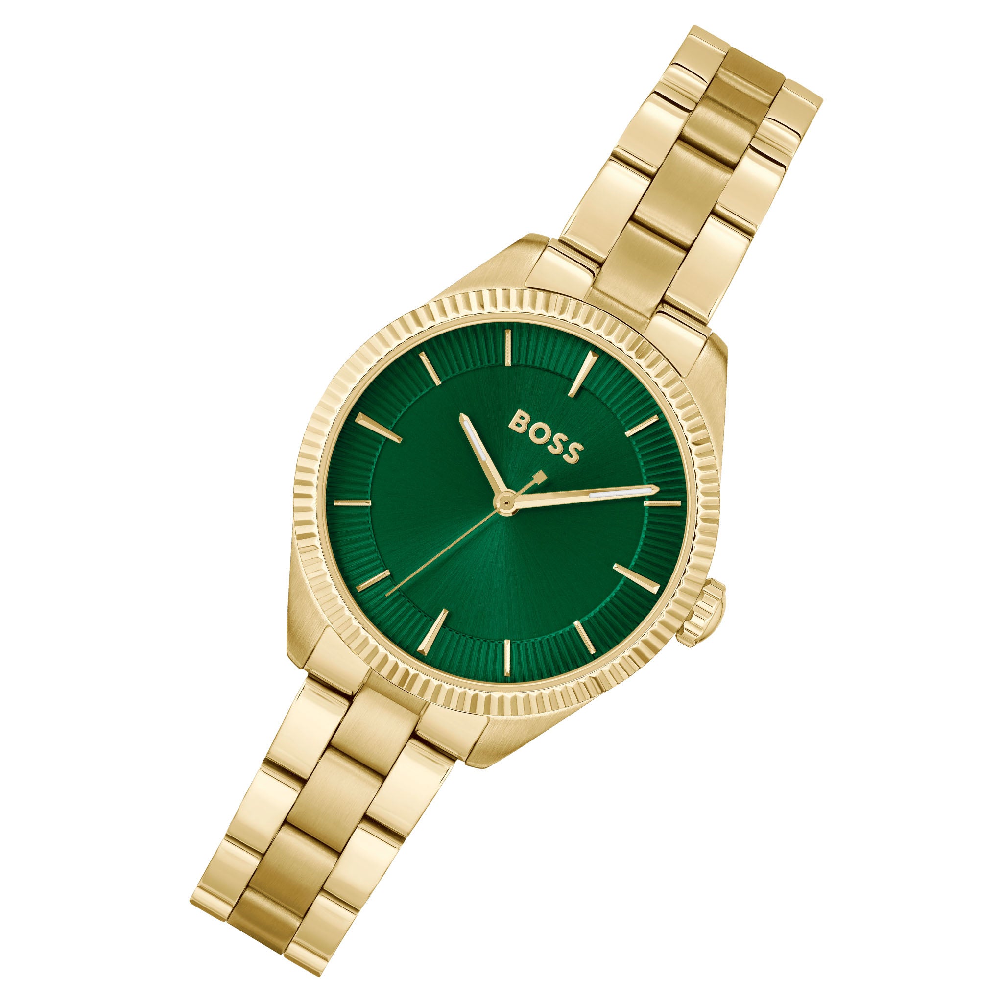 BOSS by Hugo Boss Gold Steel Green Dial Women's Watch - 1502729