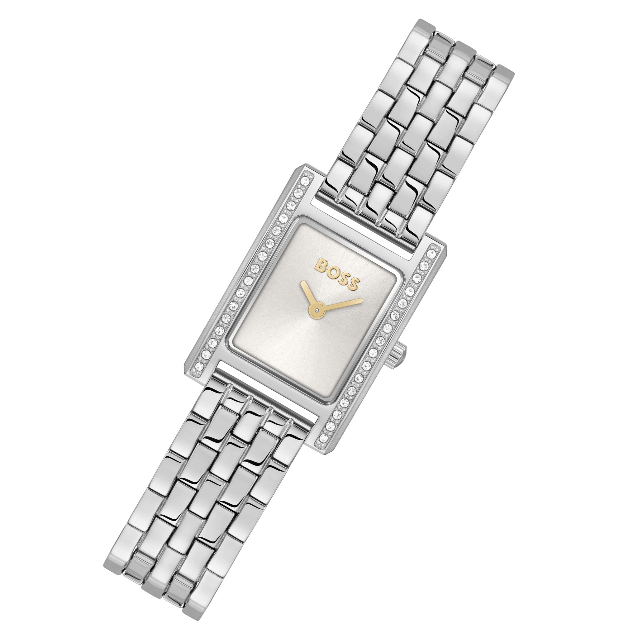 BOSS by Hugo Boss Stainless Steel Silver White Dial Women's Watch - 1502816