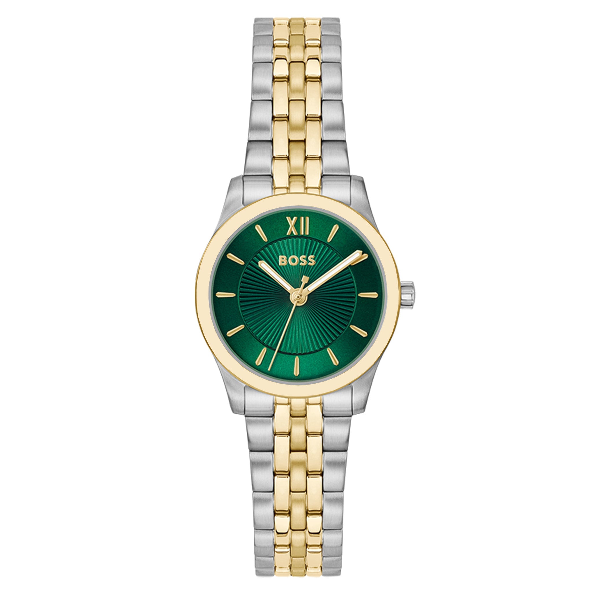 BOSS by Hugo Boss Two-Tone Steel Green Dial Women's Watch - 1502841
