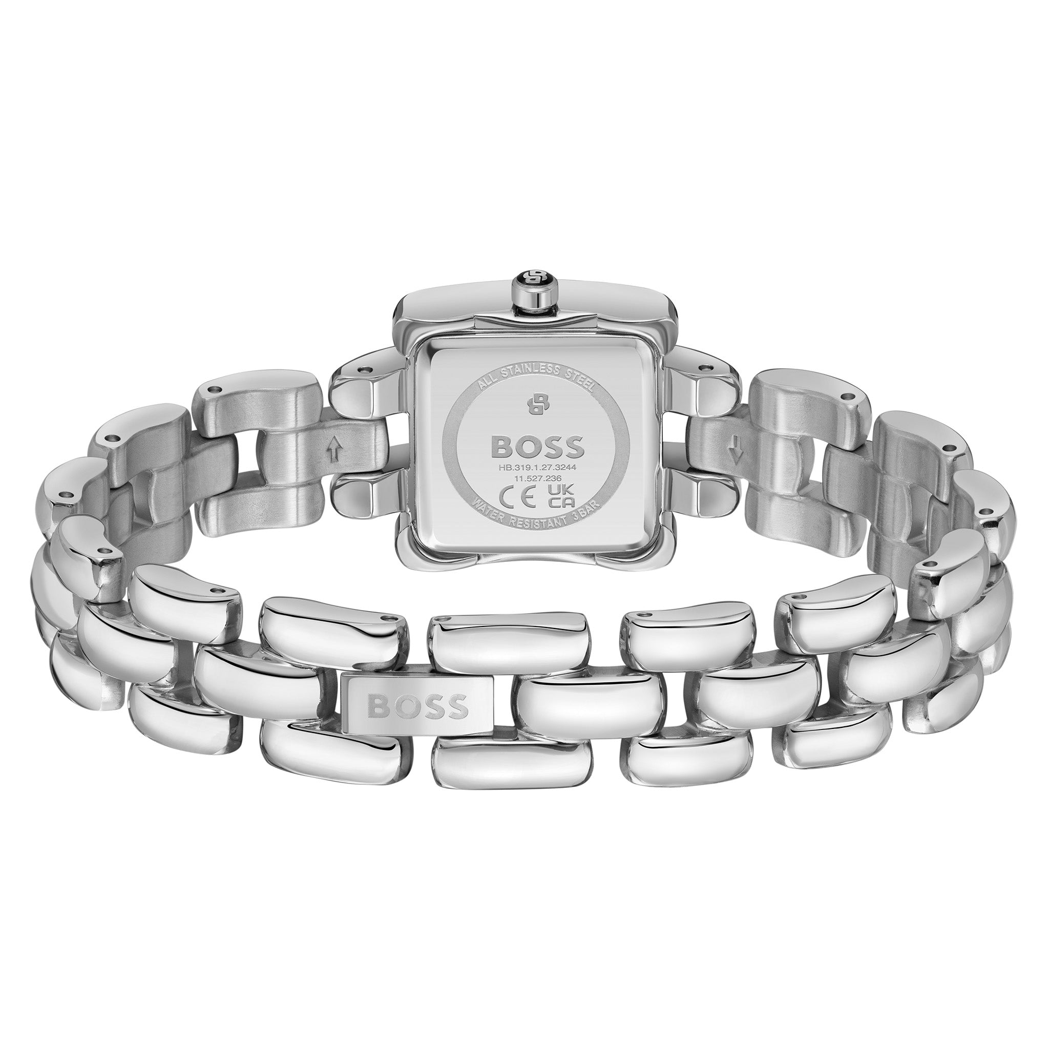 BOSS By Hugo Boss Stainless Steel Silver White Dial Women's Watch - 1502873
