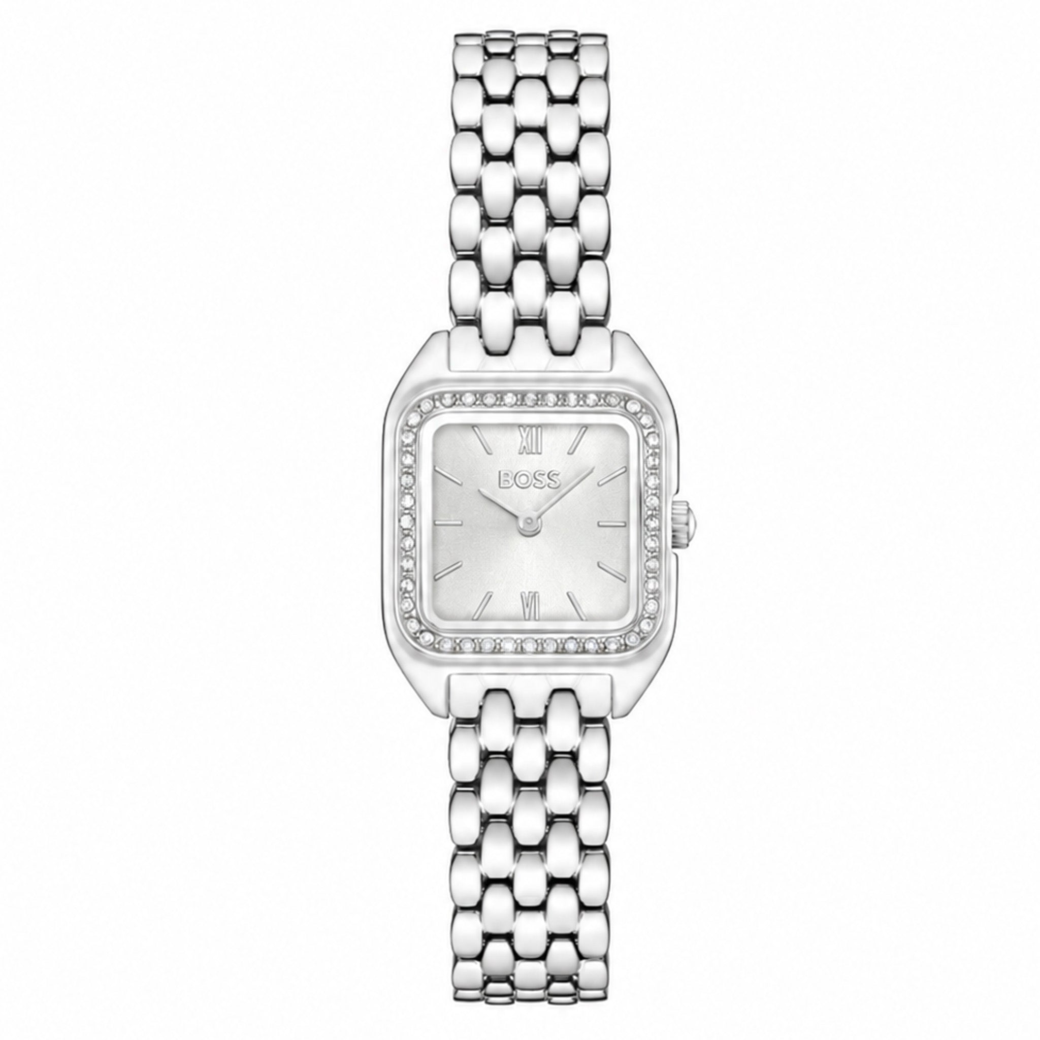BOSS By Hugo Boss Stainless Steel Silver White Dial Women's Watch - 1502882