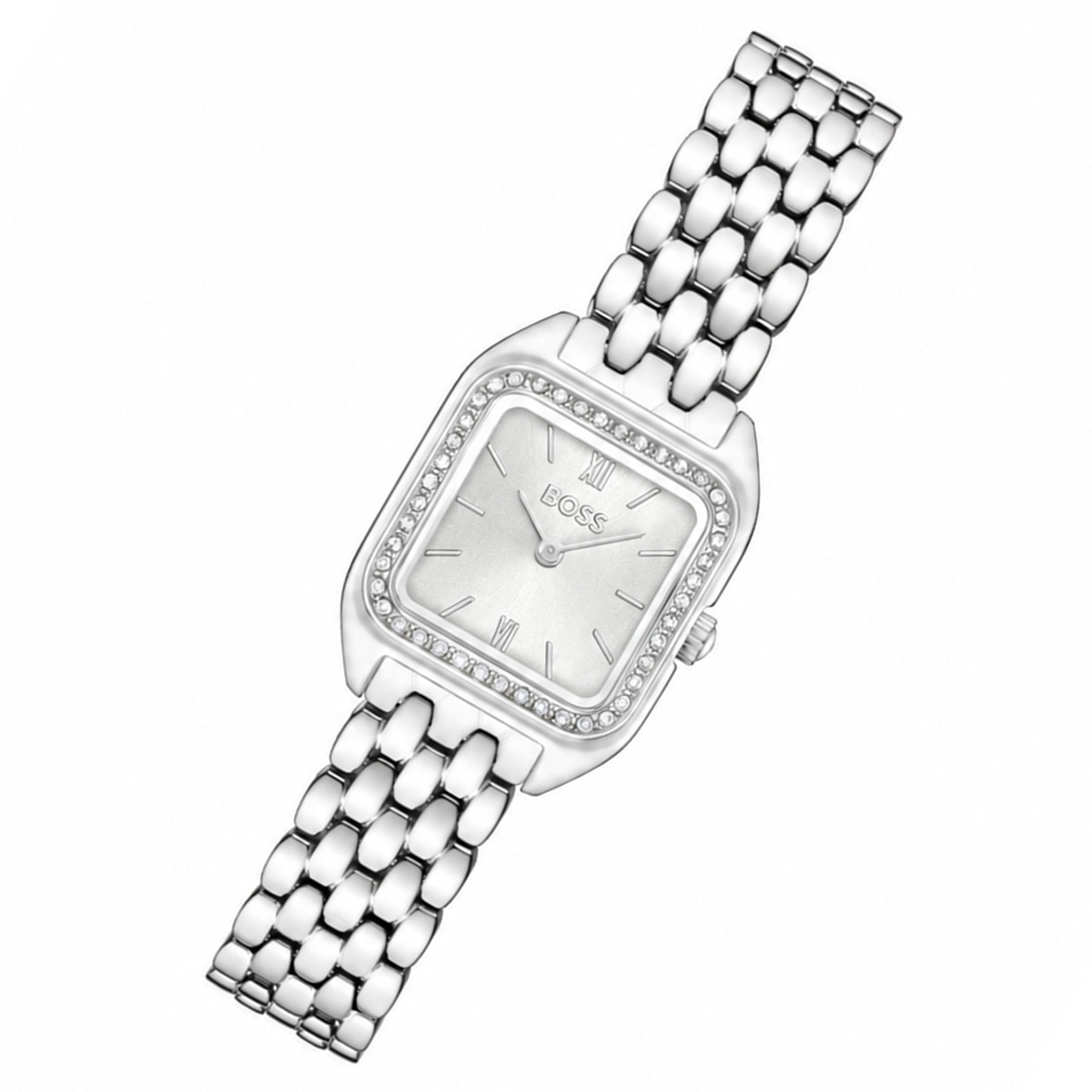 BOSS By Hugo Boss Stainless Steel Silver White Dial Women's Watch - 1502882