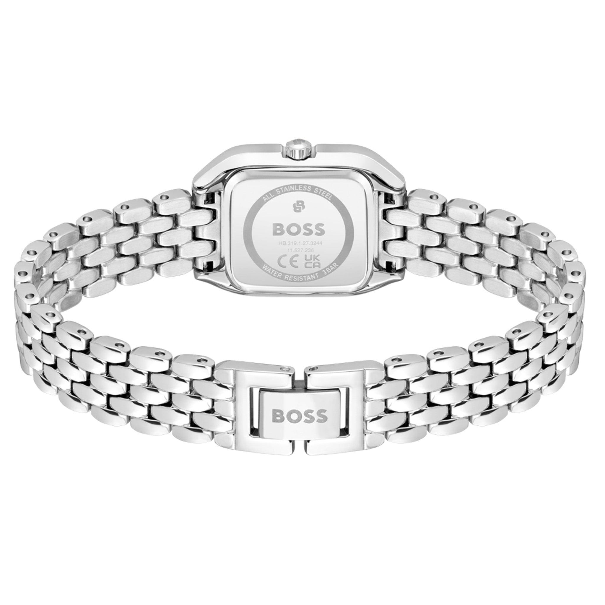 BOSS By Hugo Boss Stainless Steel Silver White Dial Women's Watch - 1502882
