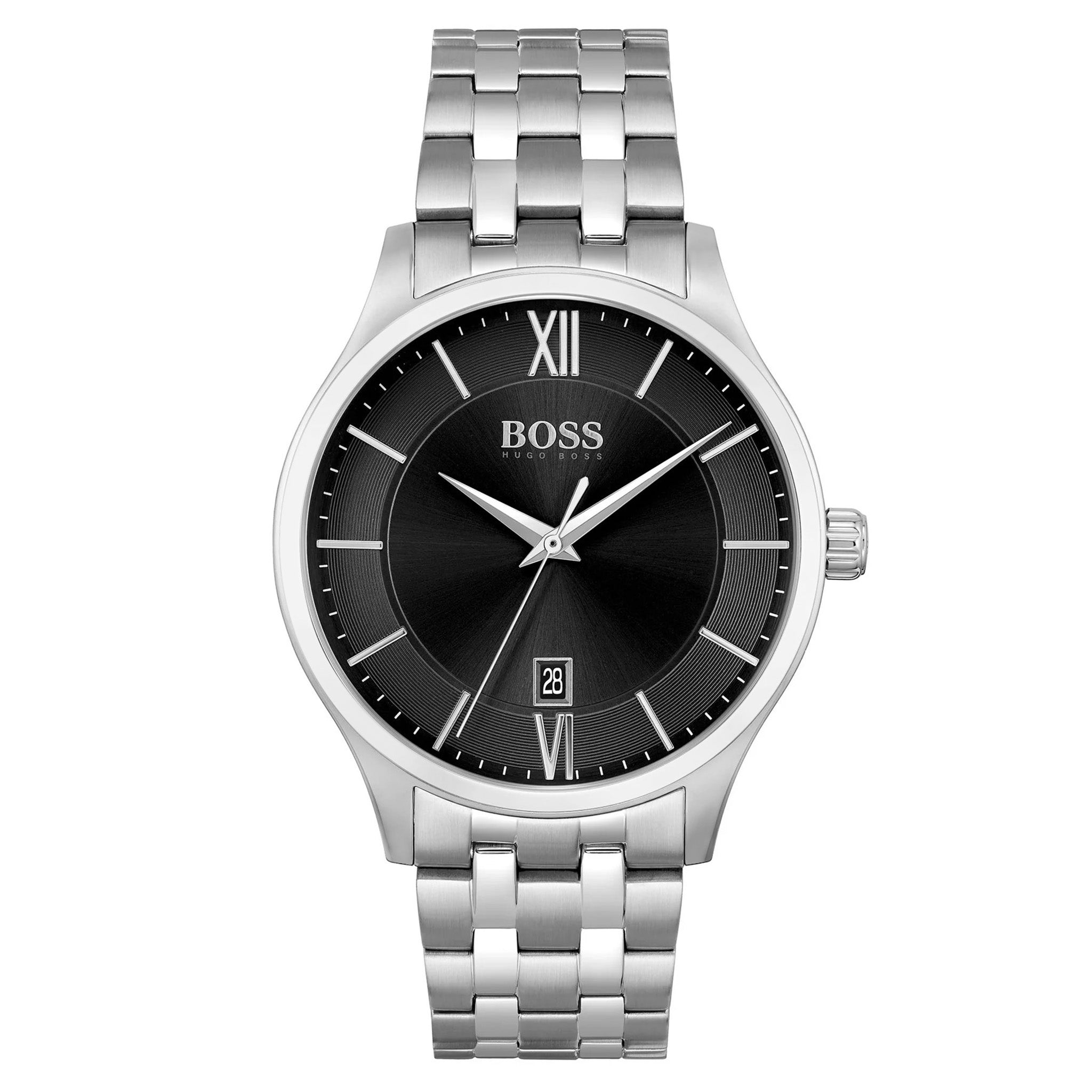 BOSS by Hugo Boss Stainless Steel Black Dial Men's Watch - 1513896