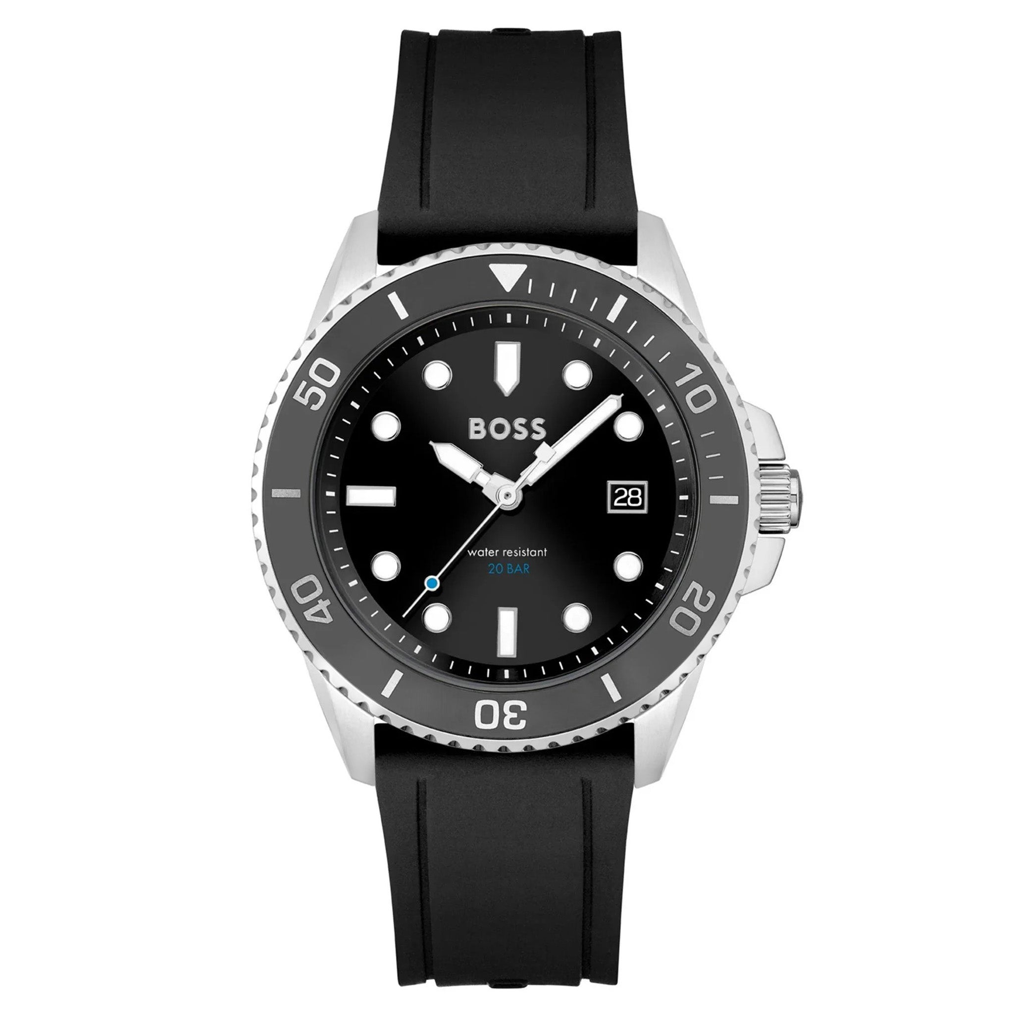 BOSS by Hugo Boss Black Silicone Men's Watch - 1513913