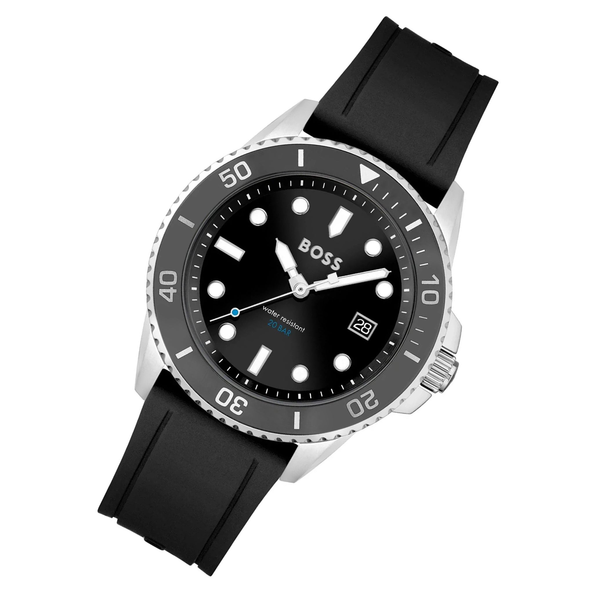 BOSS by Hugo Boss Black Silicone Men's Watch - 1513913