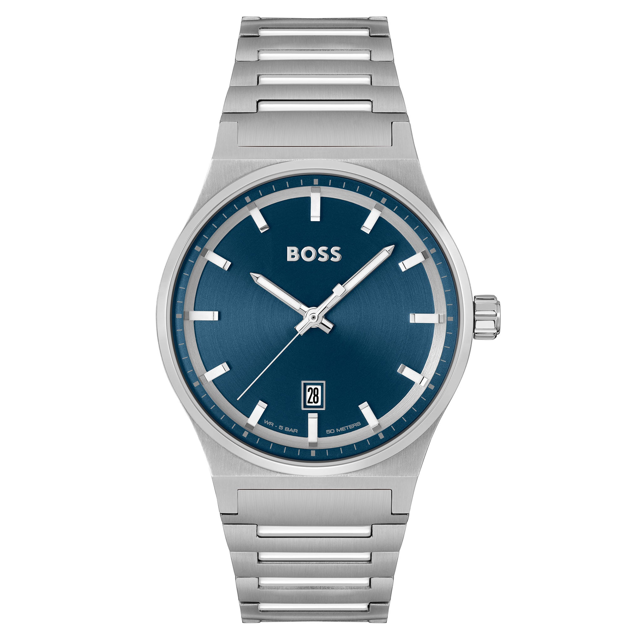 Hugo Boss Stainless Steel Blue Dial Men's Watch - 1514076
