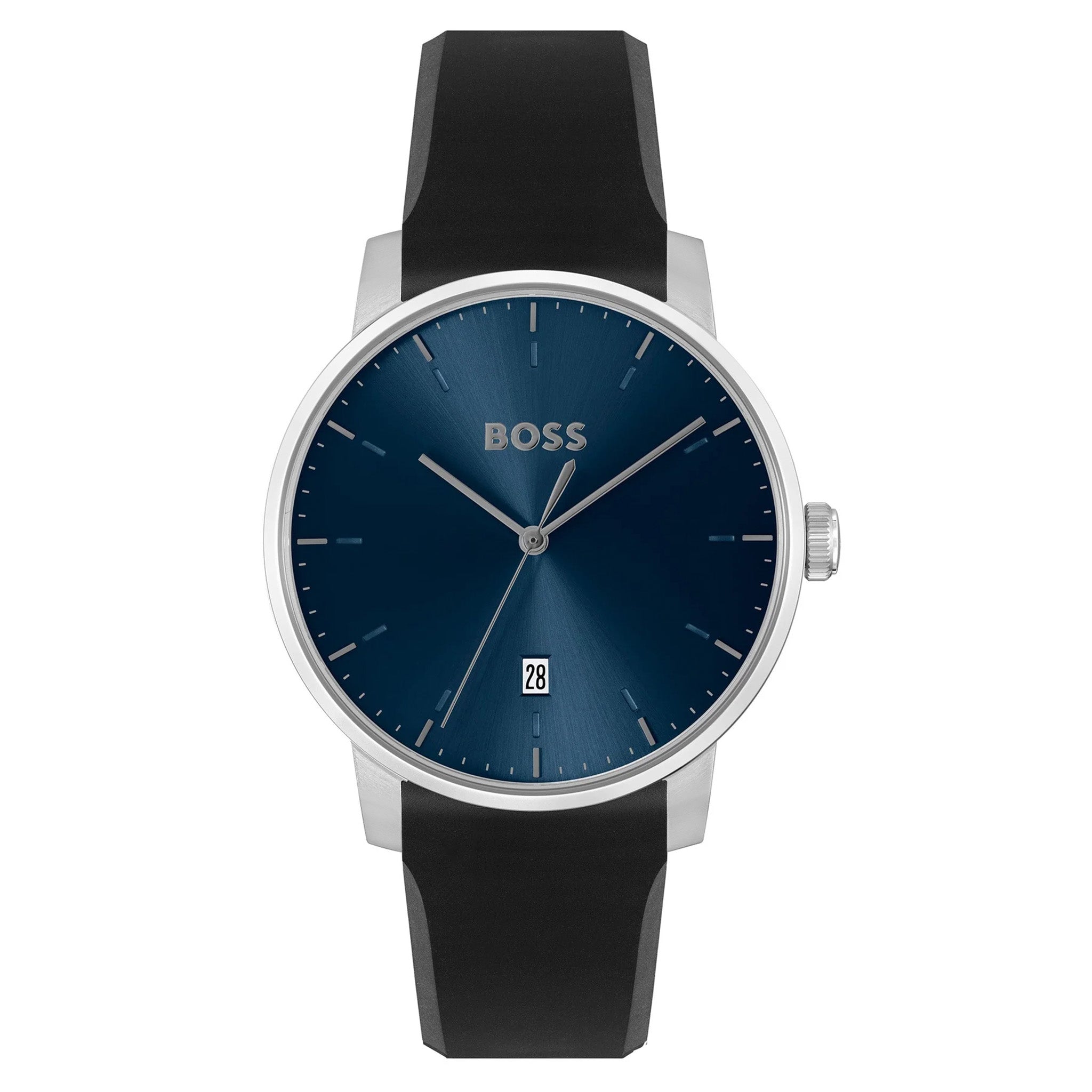 Hugo Boss Black Silicone Blue Dial Men's Watch - 1514131